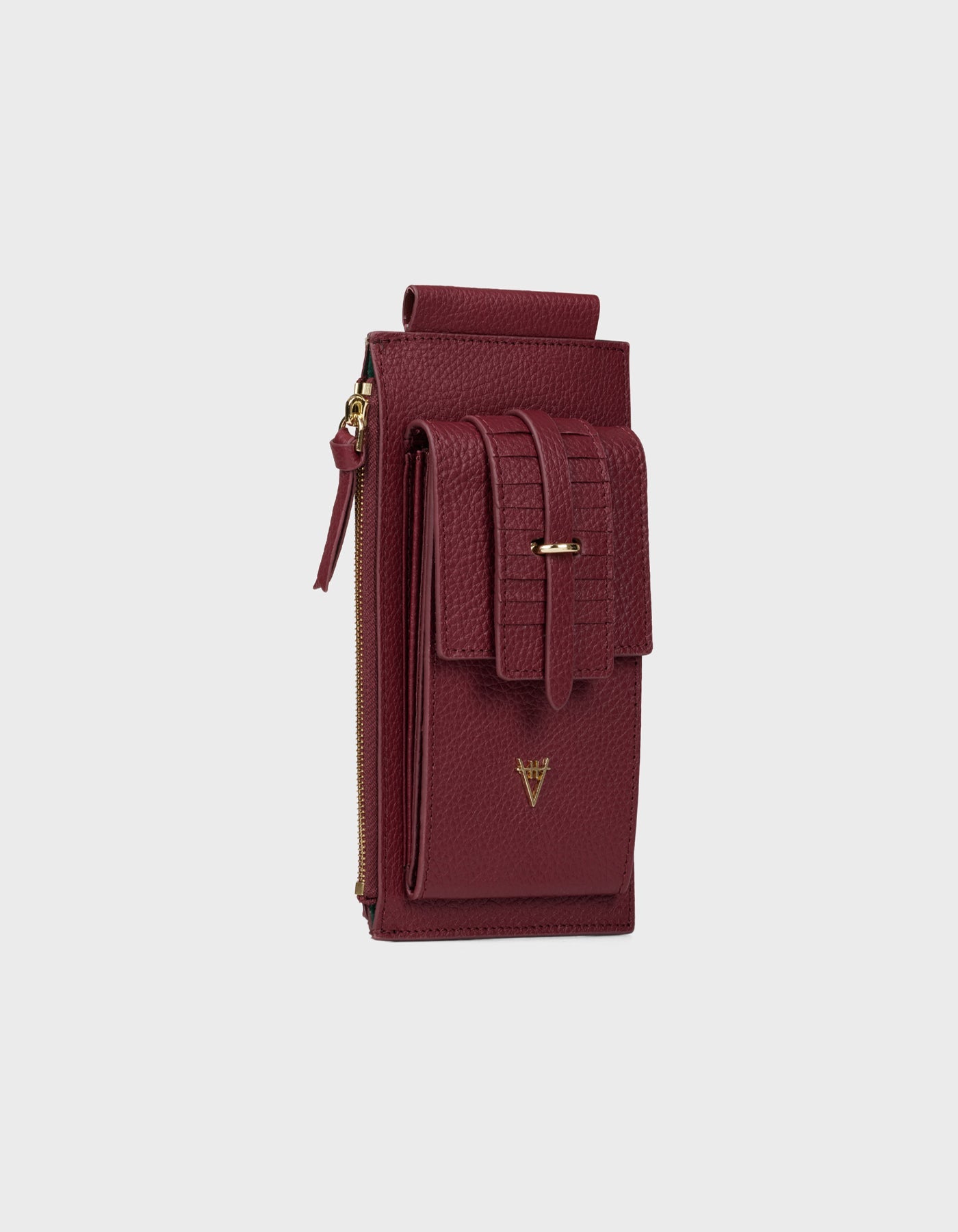 HiVa Atelier | Phone Pouch BURGUNDY | Beautiful and Versatile Leather Accessories
