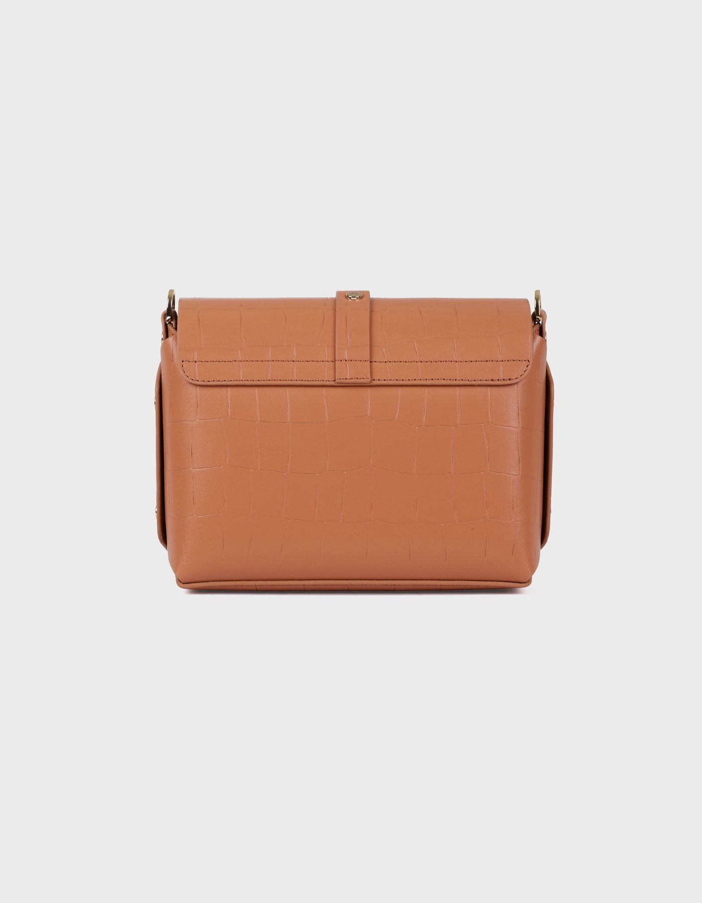 Hiva Atelier | Harmonia Shoulder Bag MINK CROCO EFFECT | Beautiful and Versatile Leather Accessories