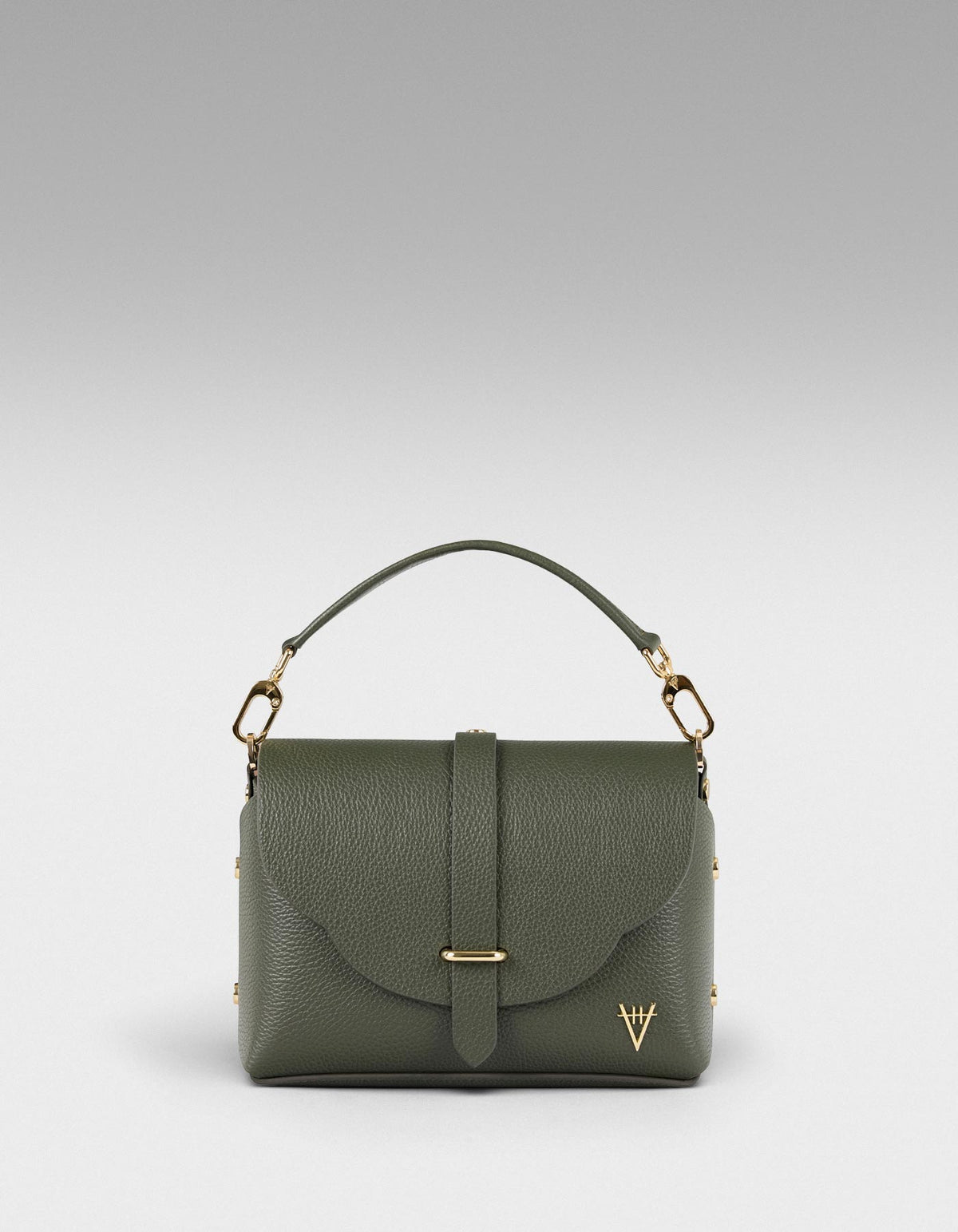 HiVa Atelier | Harmonia Shoulder Bag Khaki | Beautiful and Versatile Leather Accessories