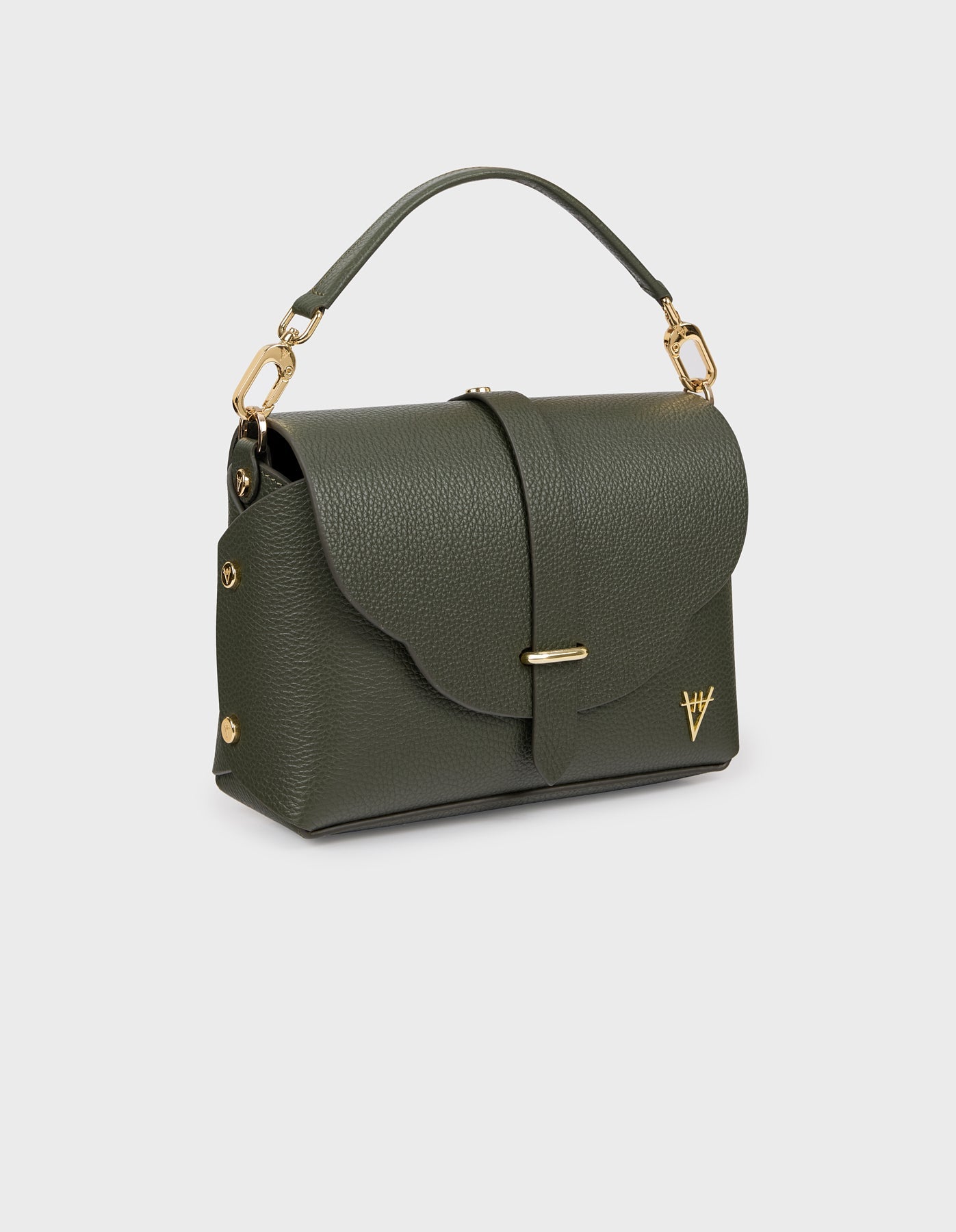 Hiva Atelier | Harmonia Shoulder Bag KHAKI | Beautiful and Versatile Leather Accessories