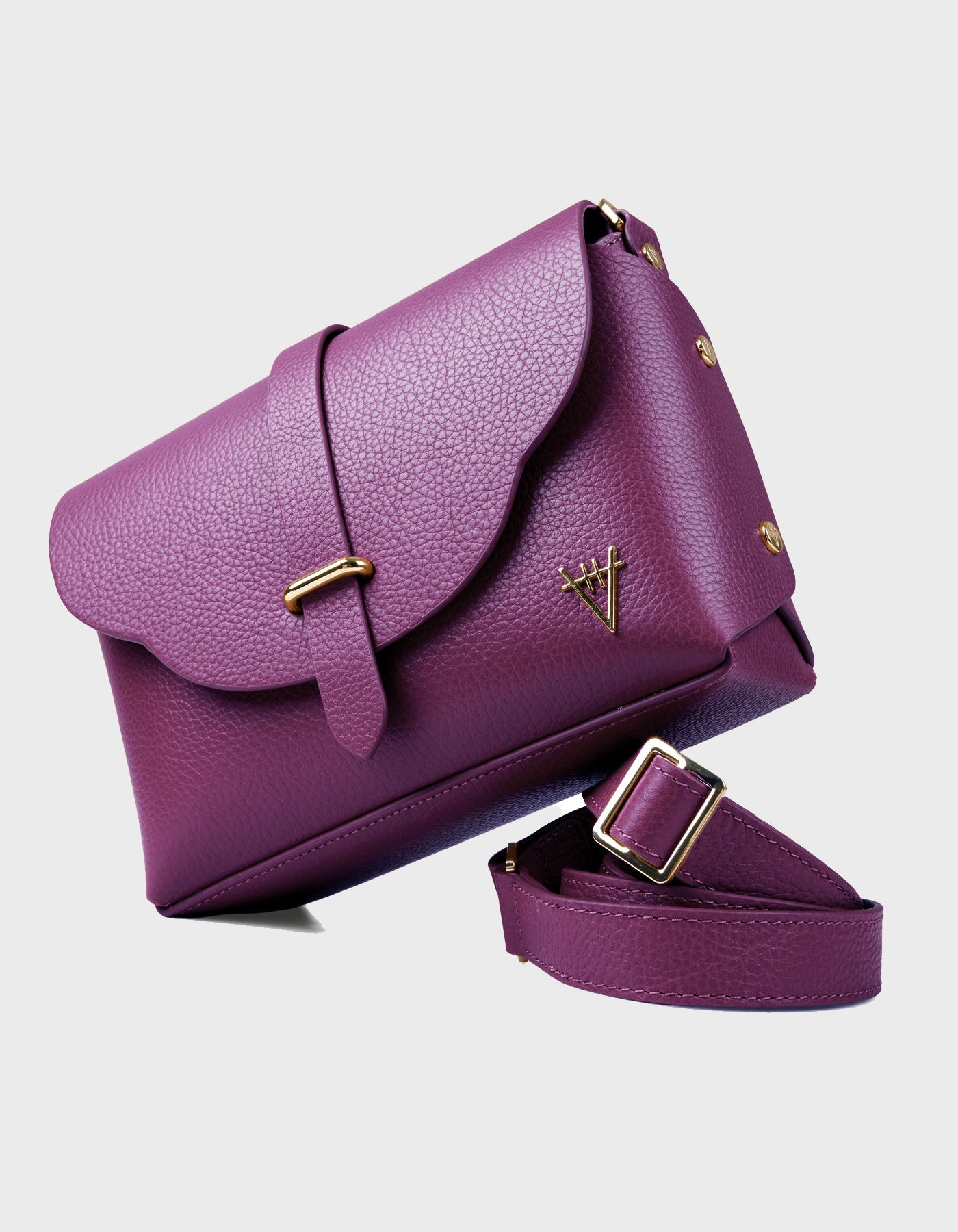 Hiva Atelier | Harmonia Shoulder Bag MIDNIGHT PLUM | Beautiful and Versatile Leather Accessories