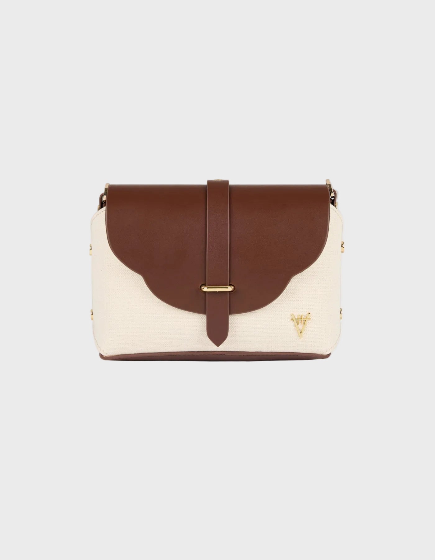 HiVa Atelier | Harmonia Shoulder Bag NUTSHELL & NATURAL | Beautiful and Versatile Leather Accessories