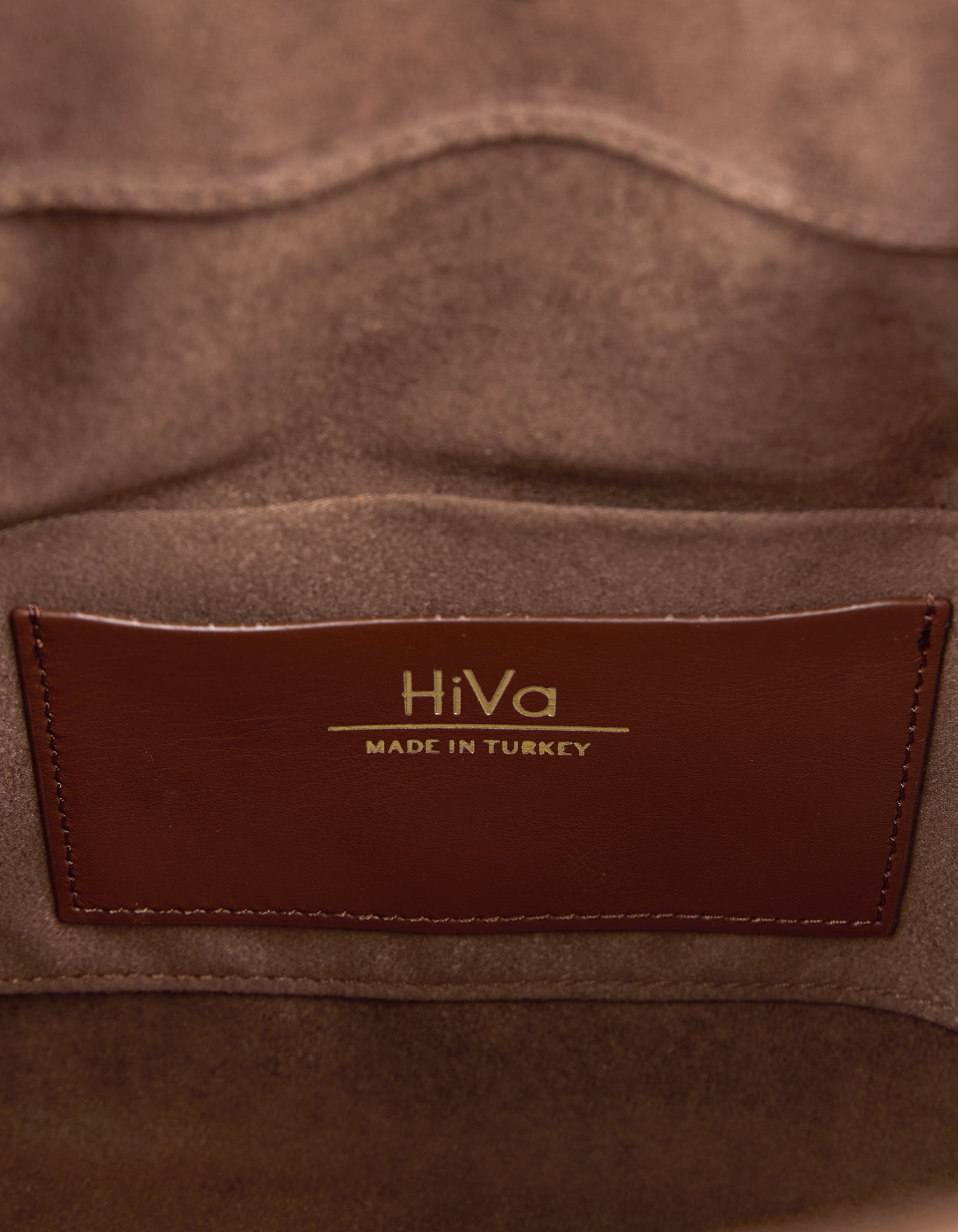 HiVa Atelier | Dalia Sleek & Square Shoulder Bag NUTSHELL | Her Tarza Uygun Deri Aksesuarlar