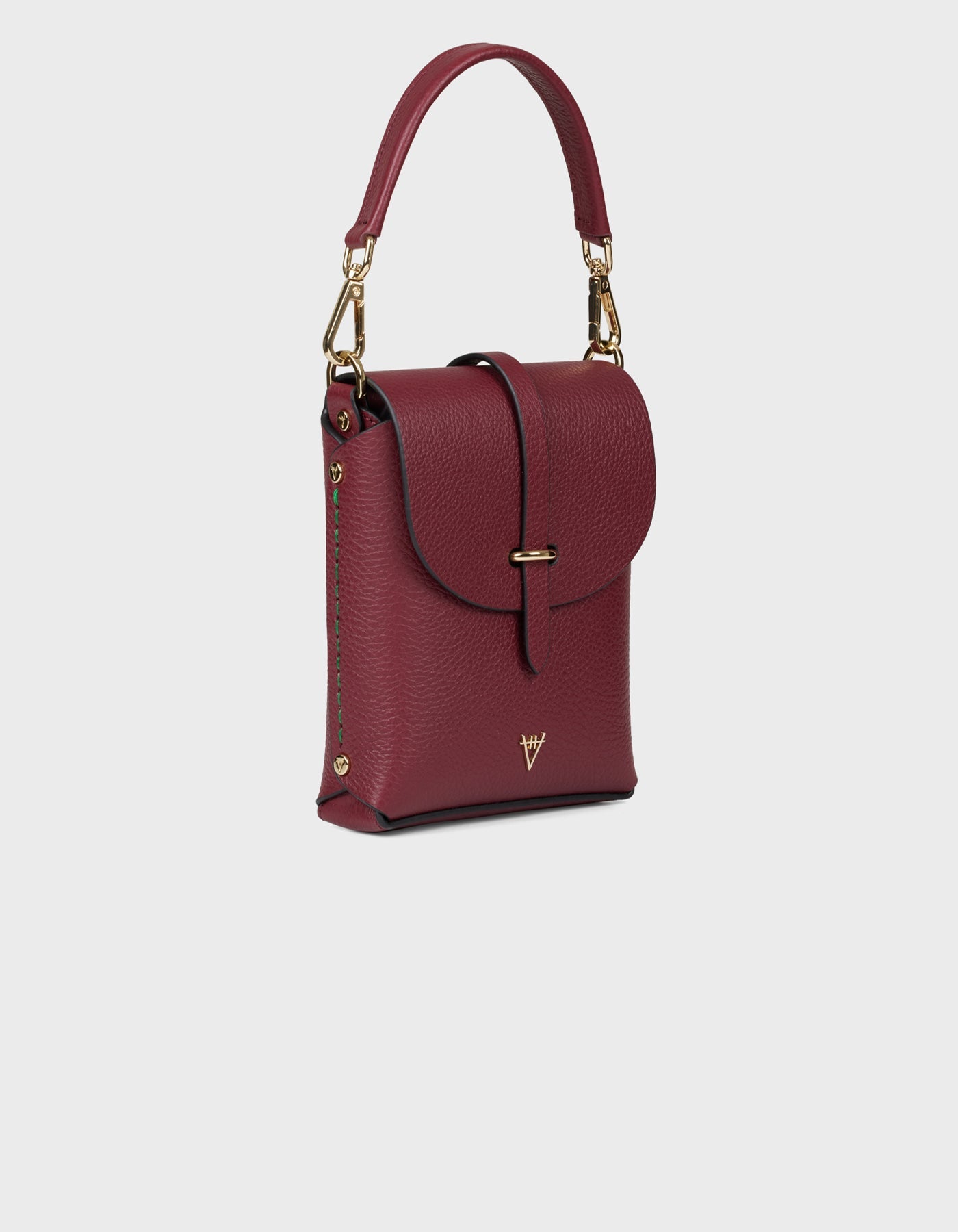 Hiva Atelier | Astrum Shoulder Bag BURGUNDY | Beautiful and Versatile Leather Accessories