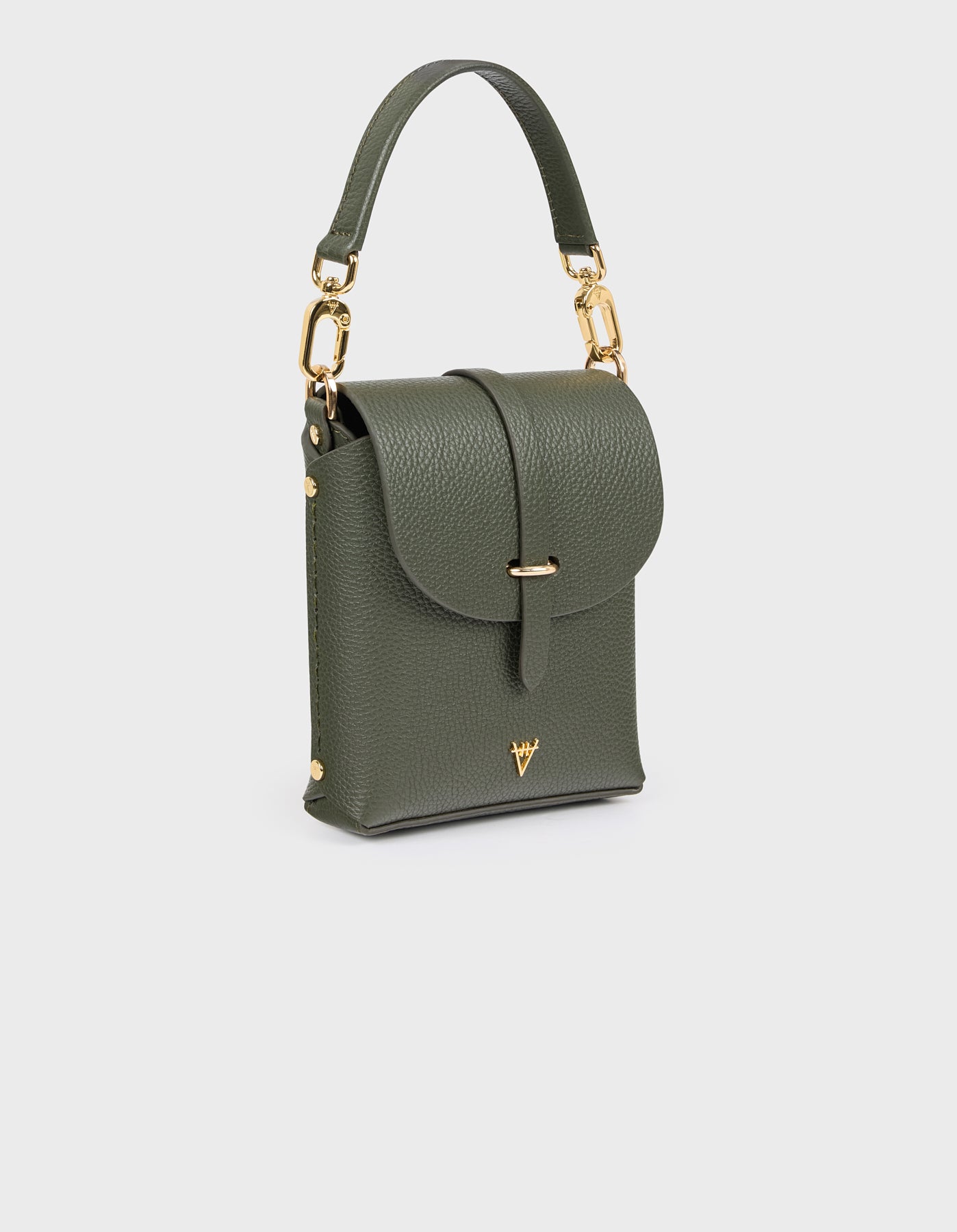 Hiva Atelier | Astrum Shoulder Bag KHAKI | Beautiful and Versatile Leather Accessories