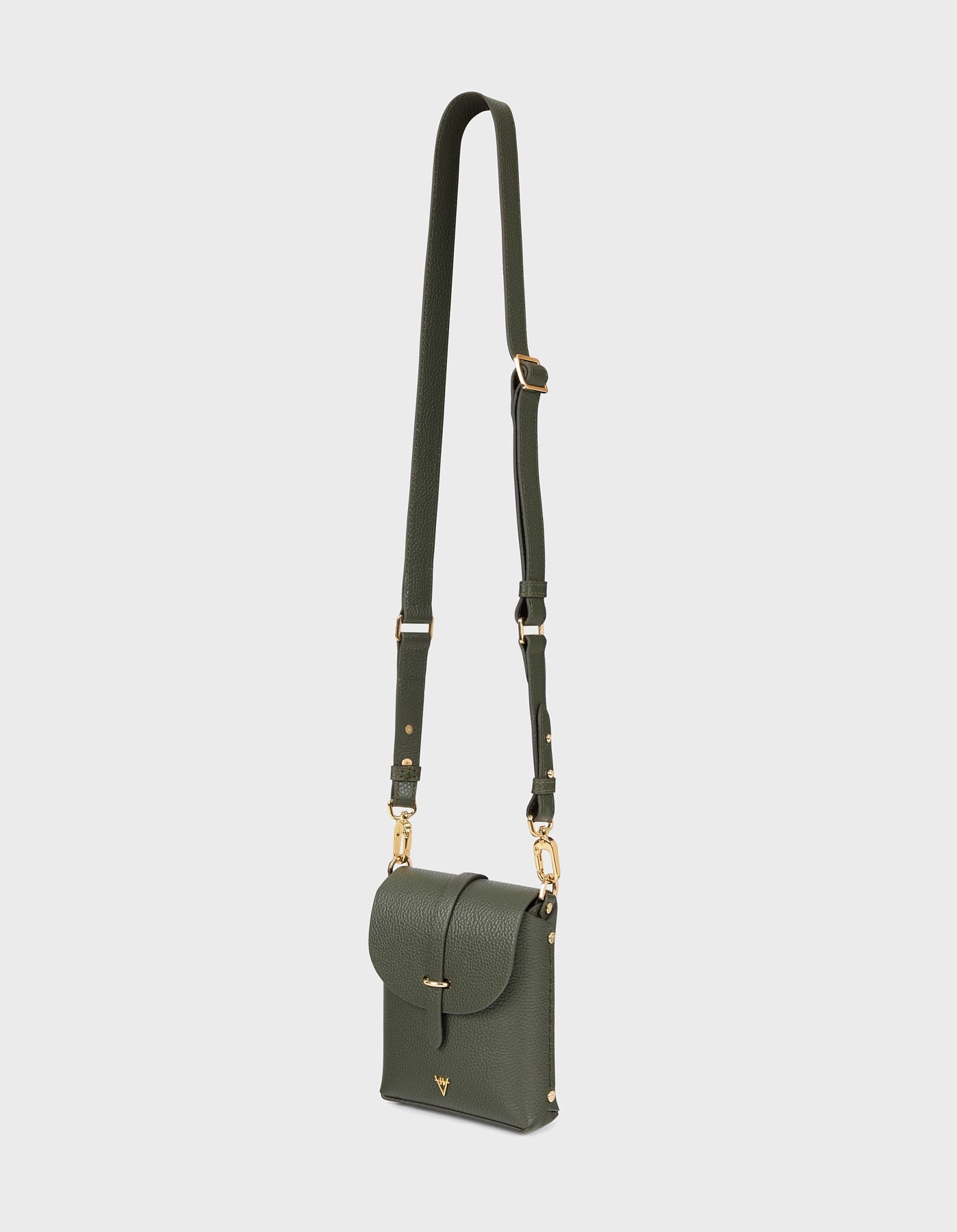 Hiva Atelier | Astrum Shoulder Bag KHAKI | Beautiful and Versatile Leather Accessories