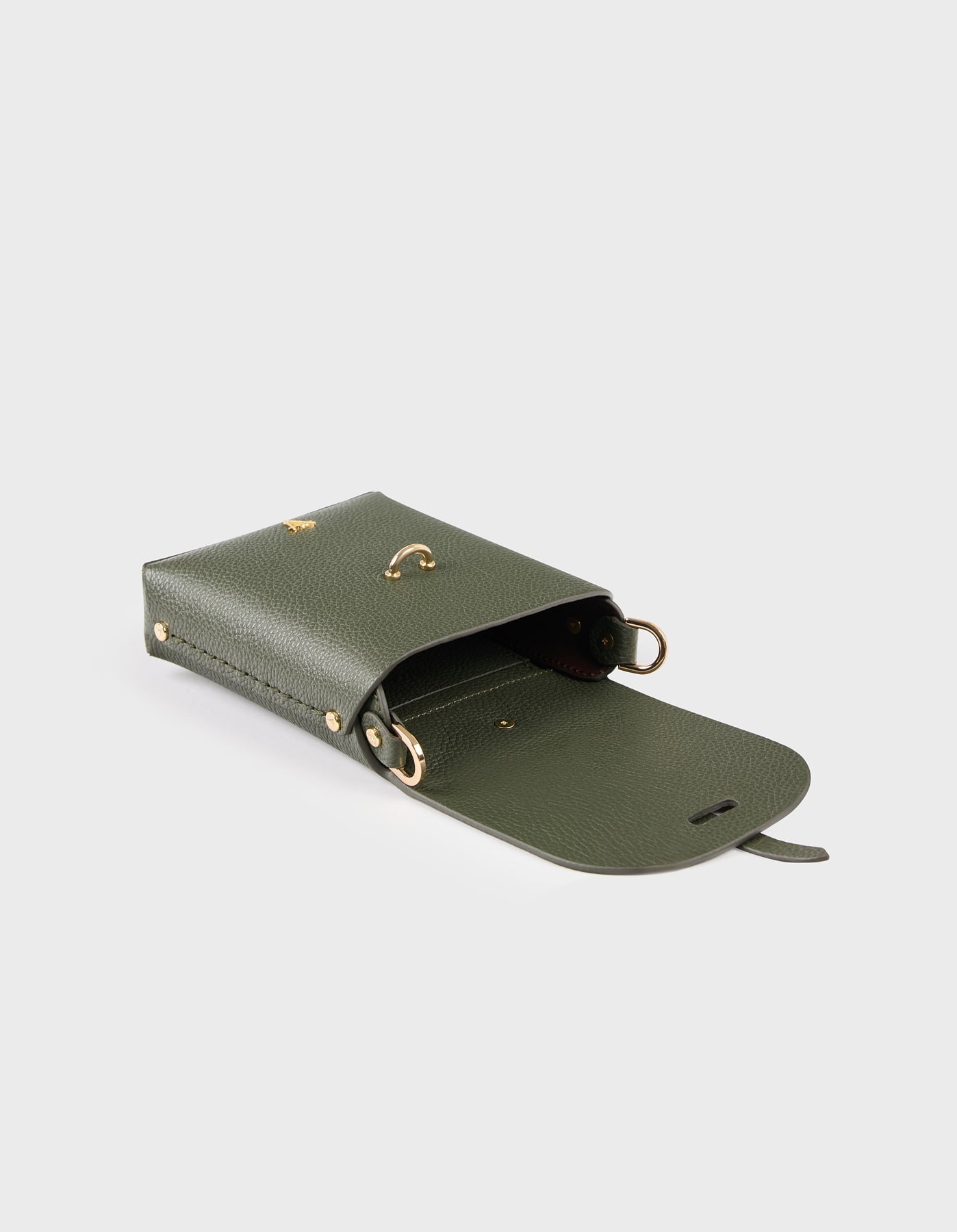 Hiva Atelier | Astrum Shoulder Bag KHAKI | Beautiful and Versatile Leather Accessories