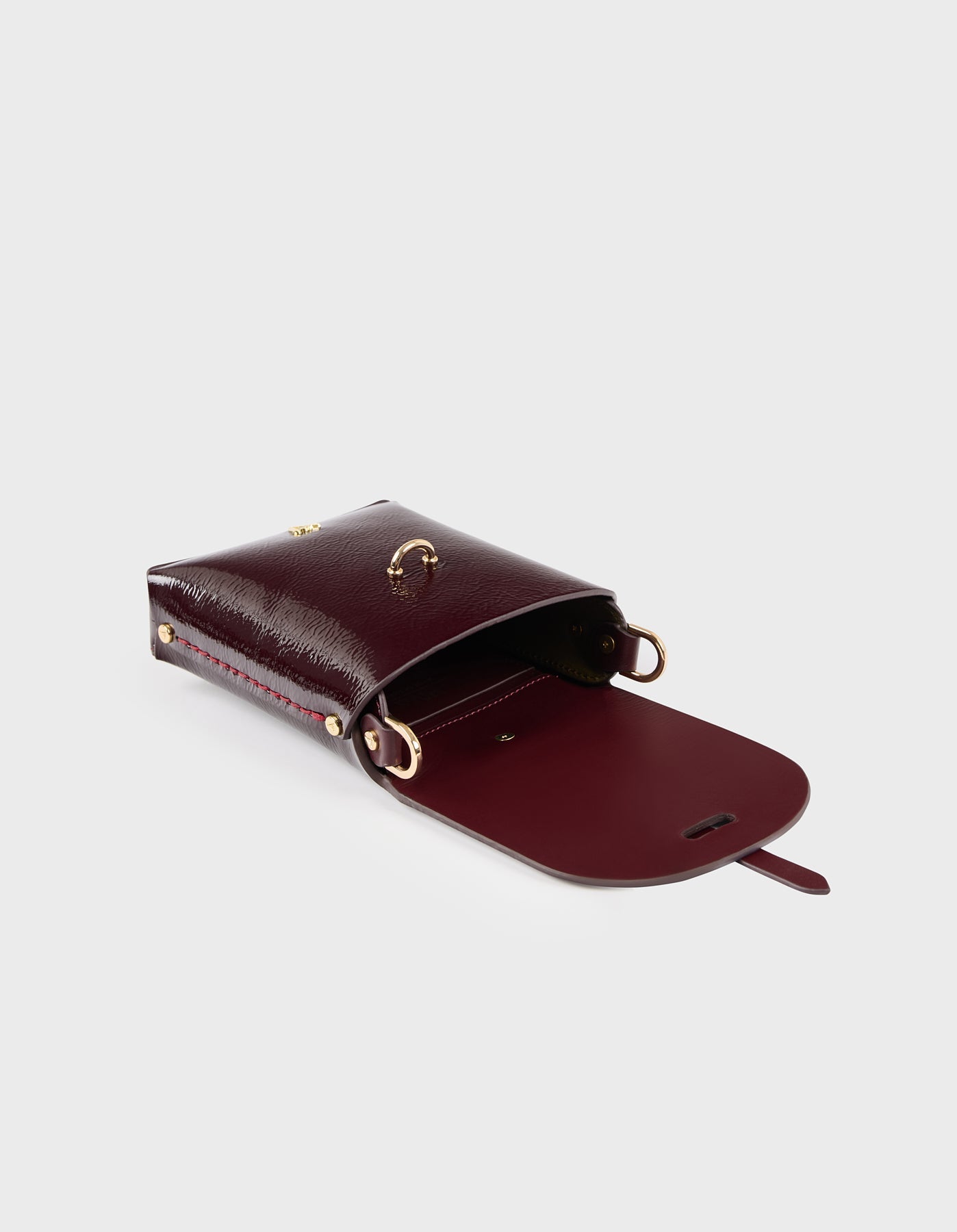 Hiva Atelier | Astrum Shoulder Bag RASPBERRY | Beautiful and Versatile Leather Accessories