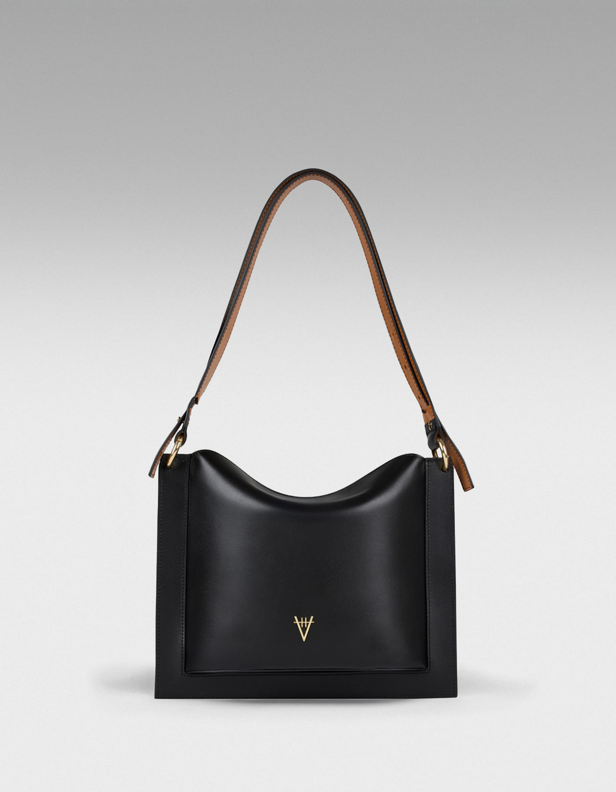 HiVa Atelier | Dalia Mini Sleek & Square Shoulder Bag Black | Beautiful and Versatile Leather Accessories