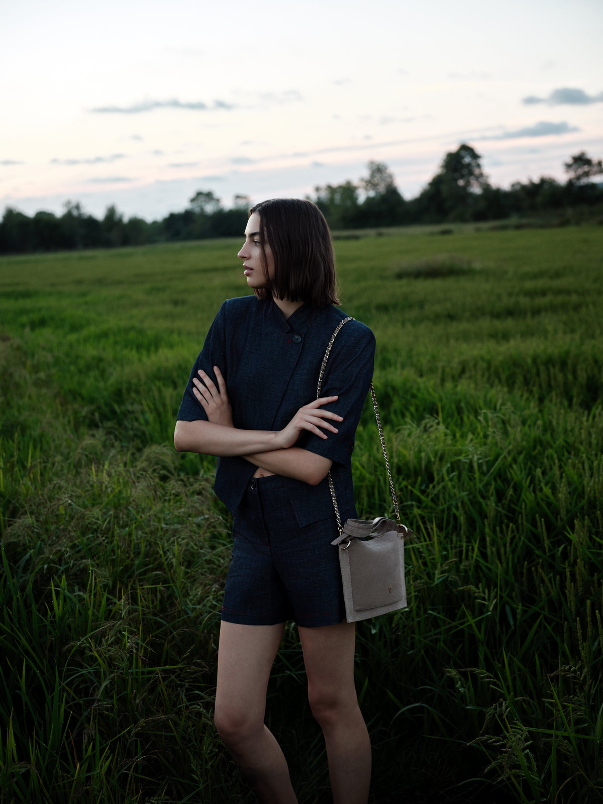 HiVa Atelier | Dalia Mini Sleek & Square Shoulder Bag | Beautiful and Versatile Leather Accessories