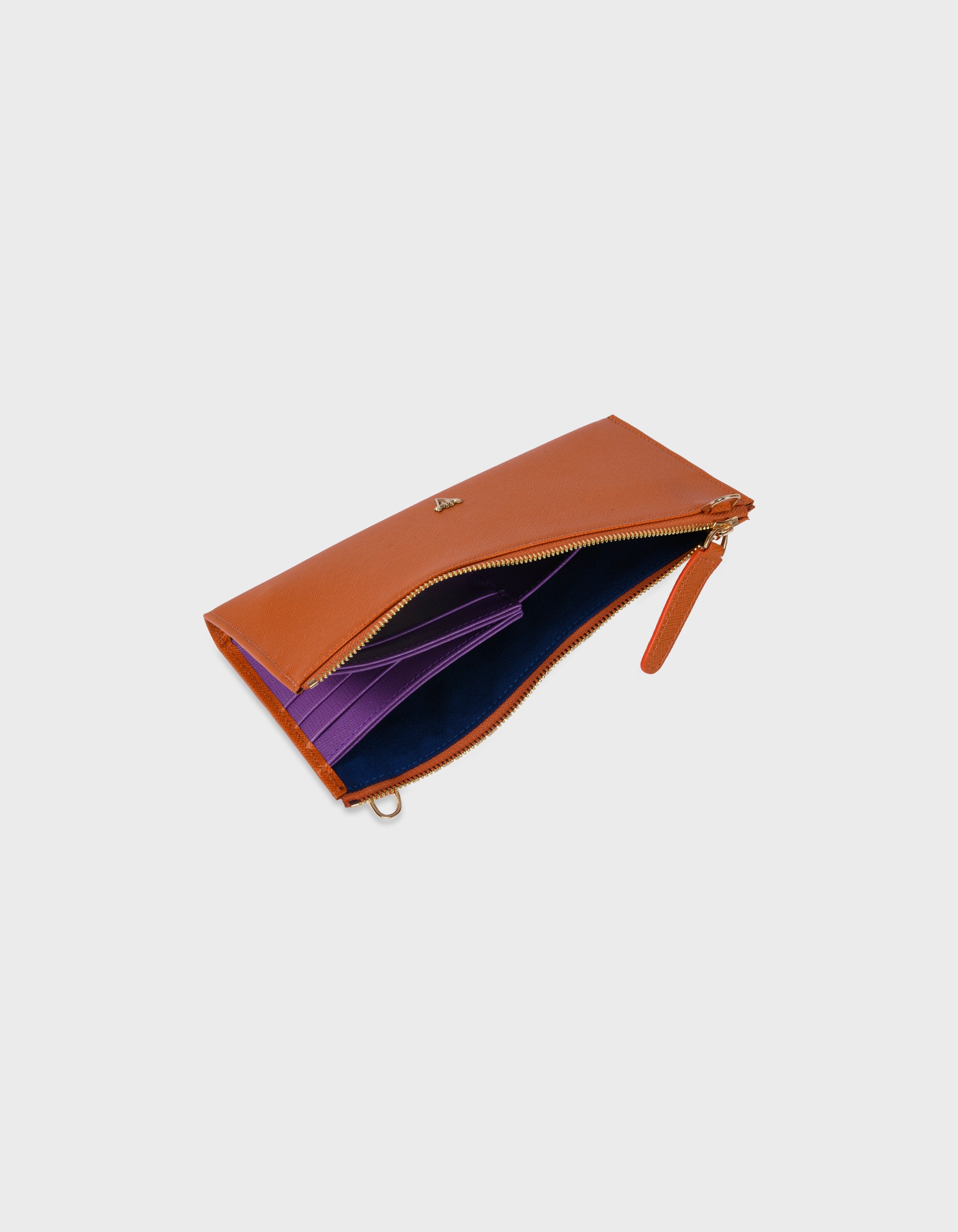 HiVa Atelier | Omnia Clutch Bag ORANGE | Beautiful and Versatile Leather Accessories