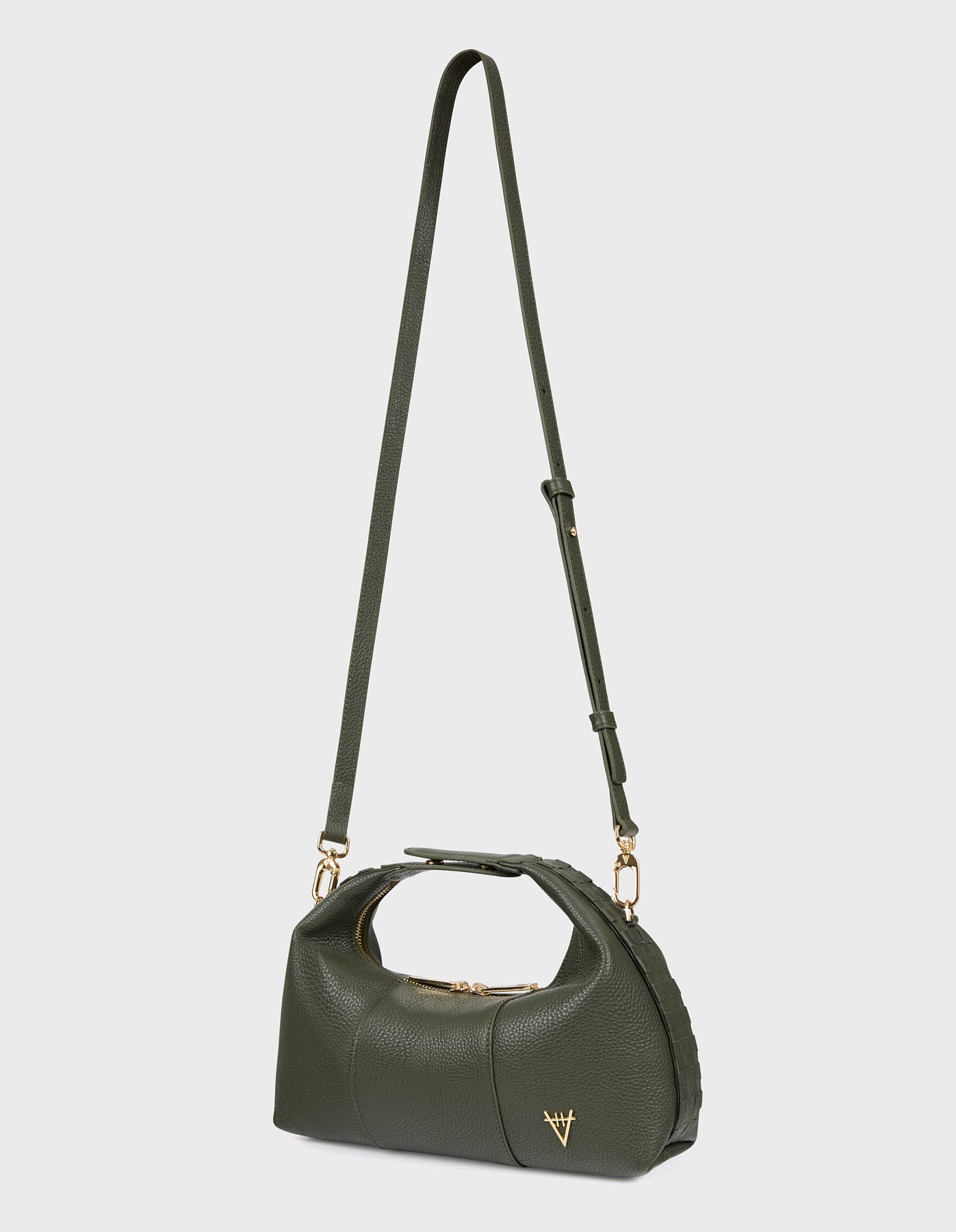 HiVa Atelier | Midi Croissant Bag Burgundy | Beautiful and Versatile Leather Accessories