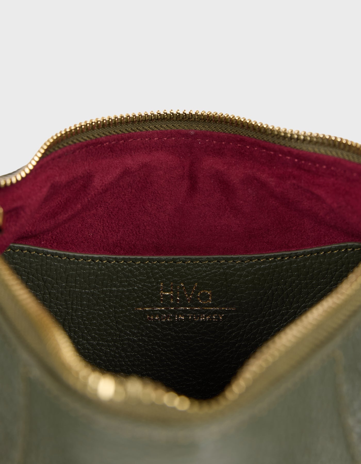 HiVa Atelier | Midi Croissant Bag Burgundy | Beautiful and Versatile Leather Accessories