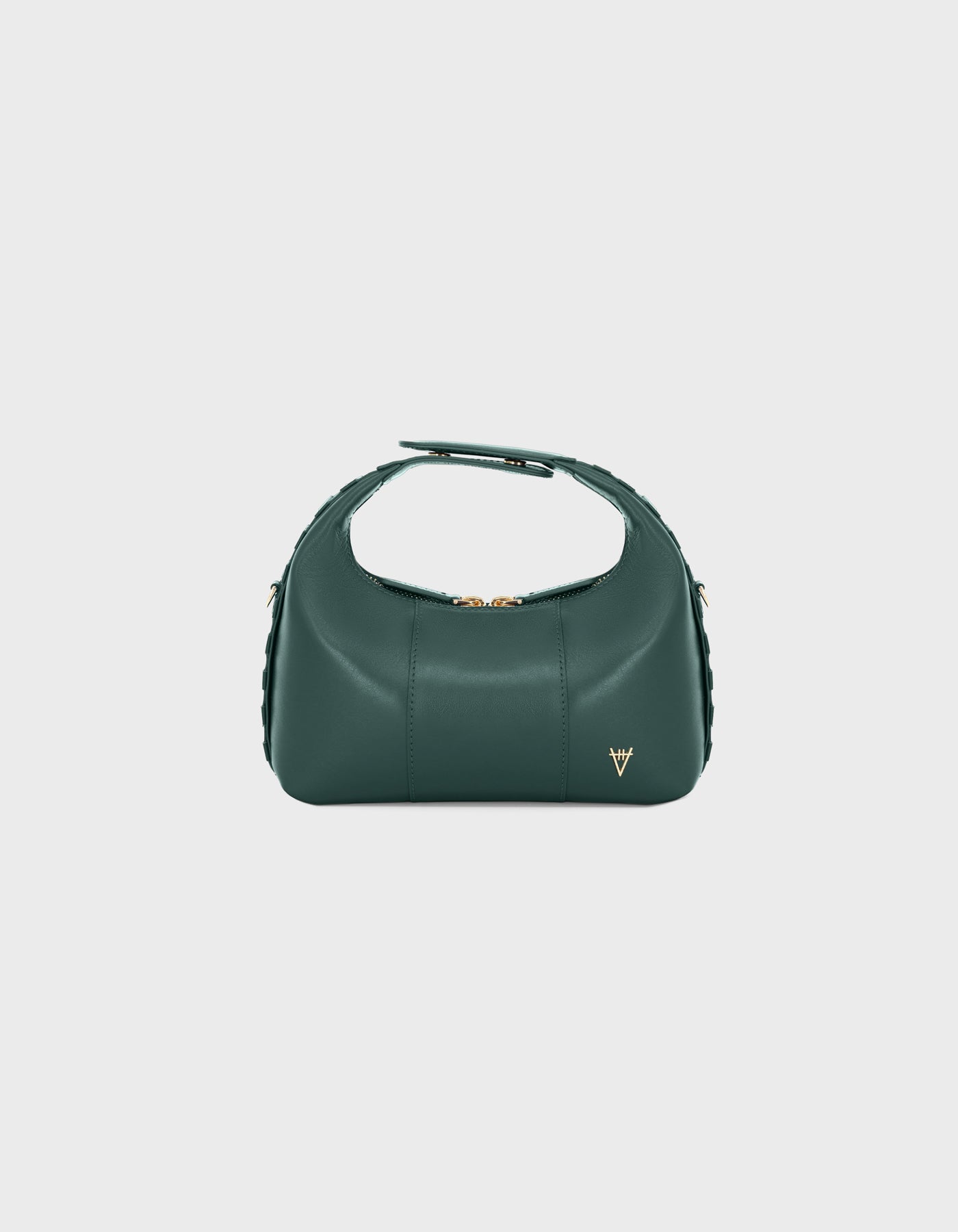Hiva Atelier | Mini Croissant DEEP EMERALD | Beautiful and Versatile Leather Accessories
