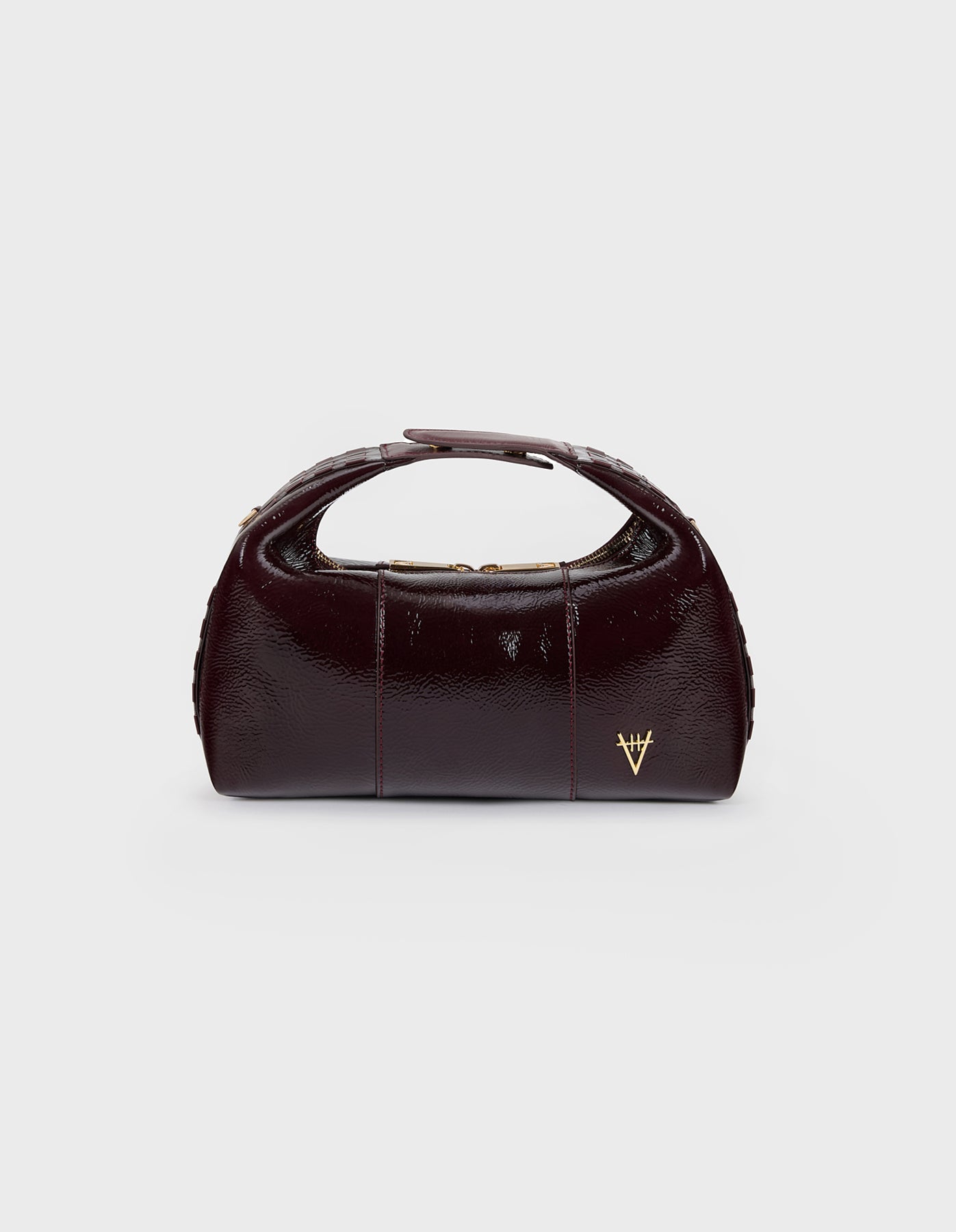 HiVa Atelier | Midi Croissant Bag Midnight Plum | Beautiful and Versatile Leather Accessories