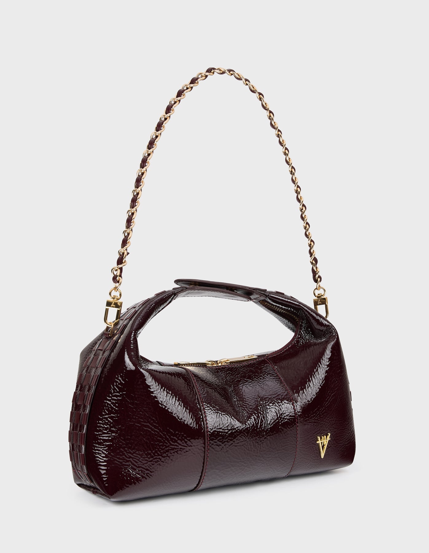 HiVa Atelier | Midi Croissant Bag Midnight Plum | Beautiful and Versatile Leather Accessories