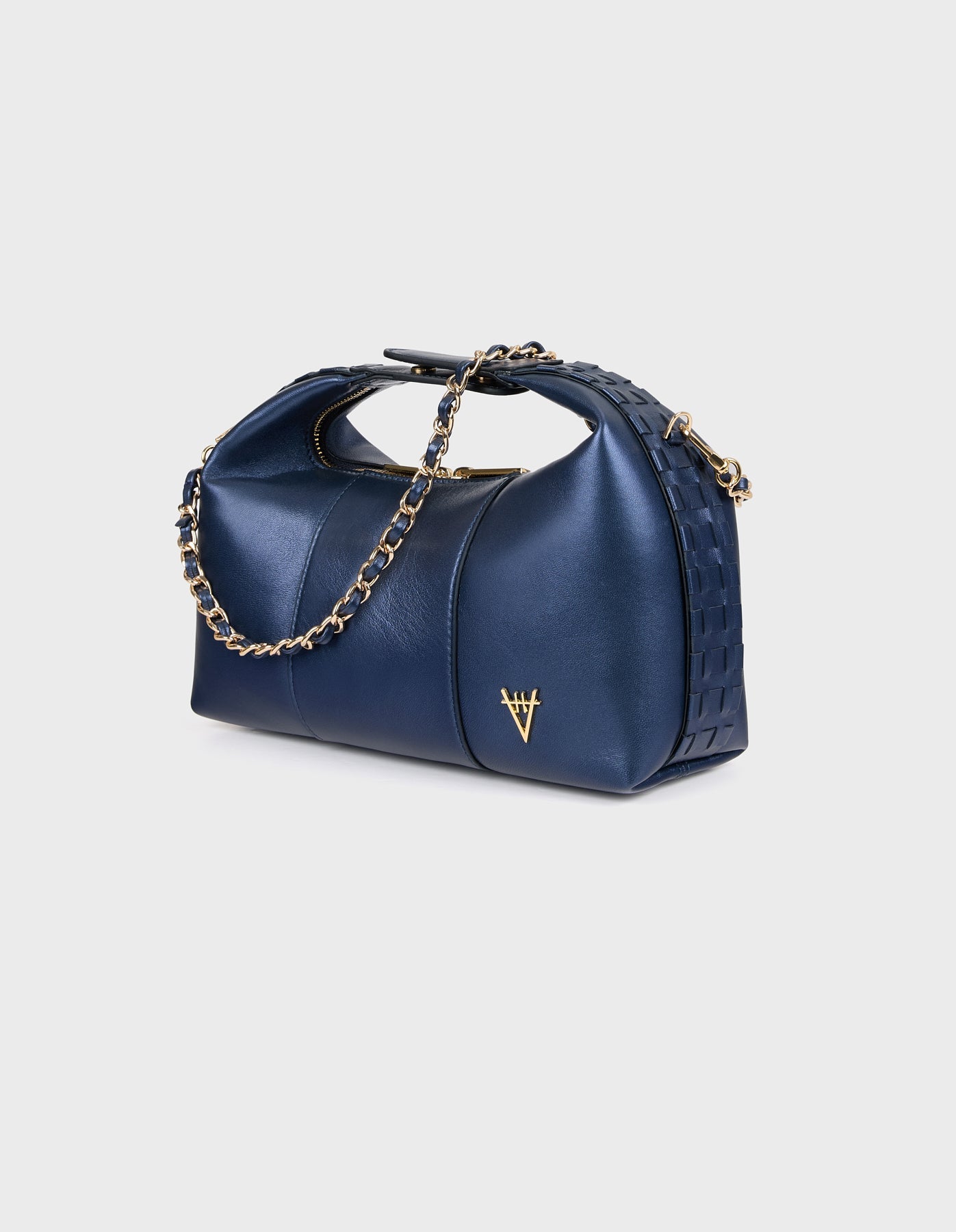 HiVa Atelier | Midi Croissant Bag Midnight Plum | Beautiful and Versatile Leather Accessories