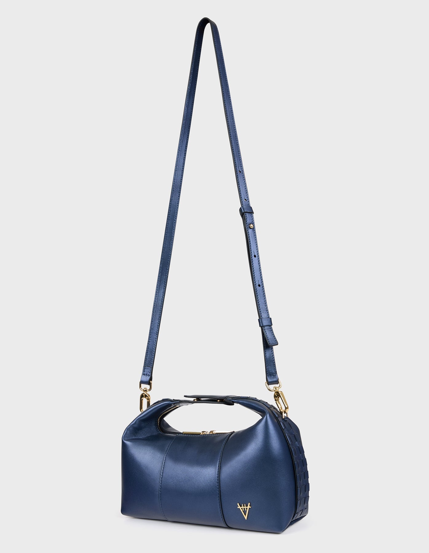 HiVa Atelier | Midi Croissant Bag Midnight Plum | Beautiful and Versatile Leather Accessories