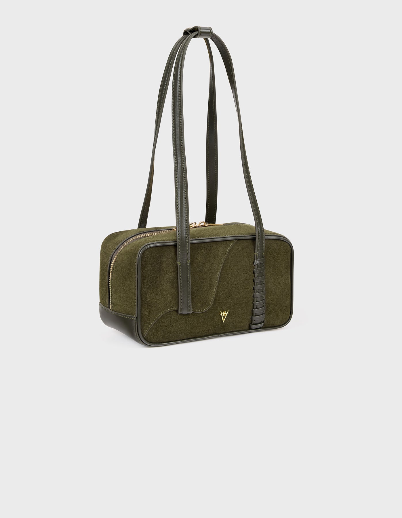 HiVa Atelier | Mini Bowling Tote Bag KHAKI | Beautiful and Versatile Leather Accessories