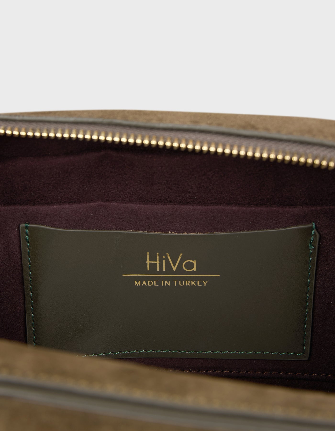 HiVa Atelier | Mini Bowling Tote Bag KHAKI | Beautiful and Versatile Leather Accessories