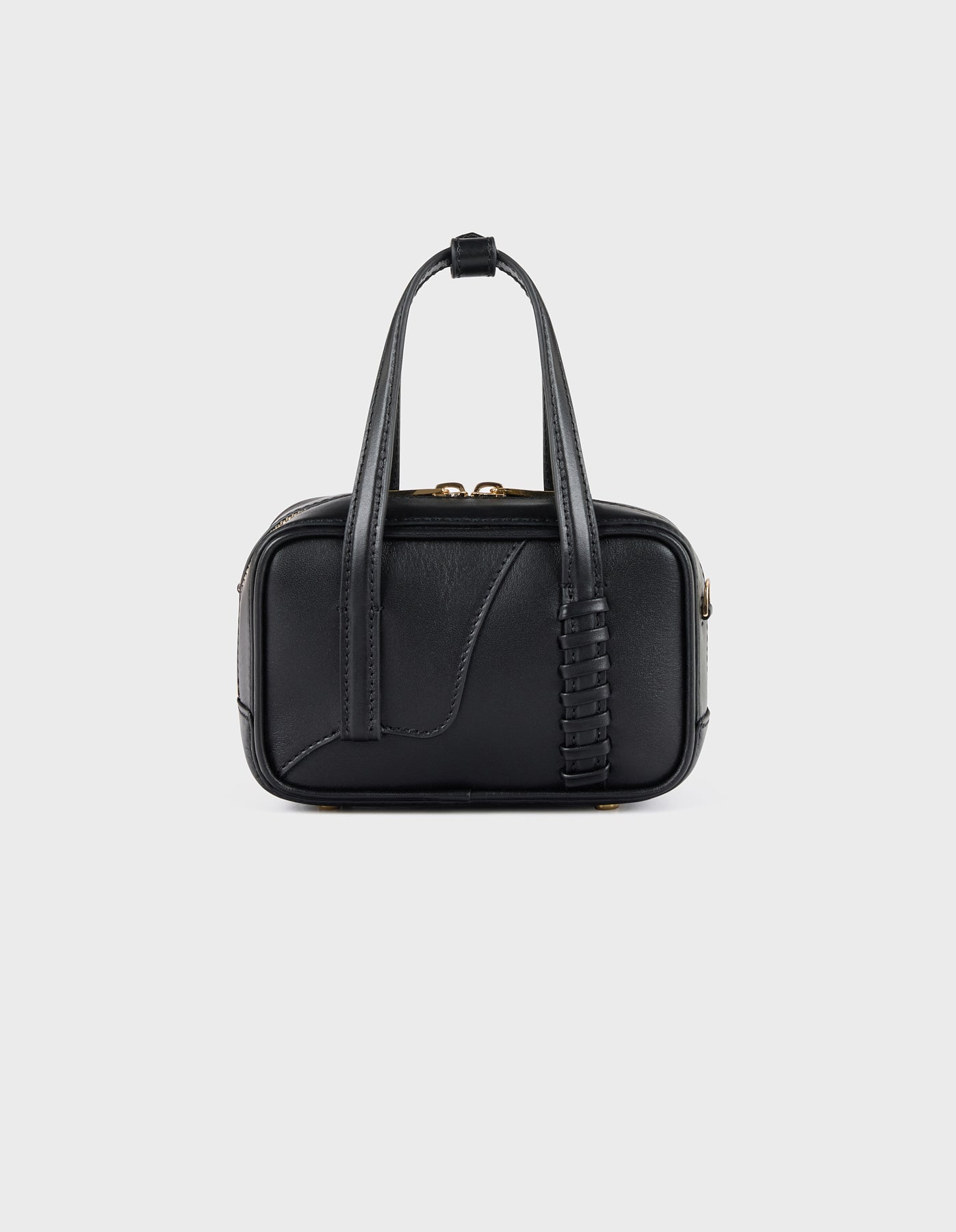 HiVa Atelier | Micro Bowling Bag BLACK | Beautiful and Versatile Leather Accessories