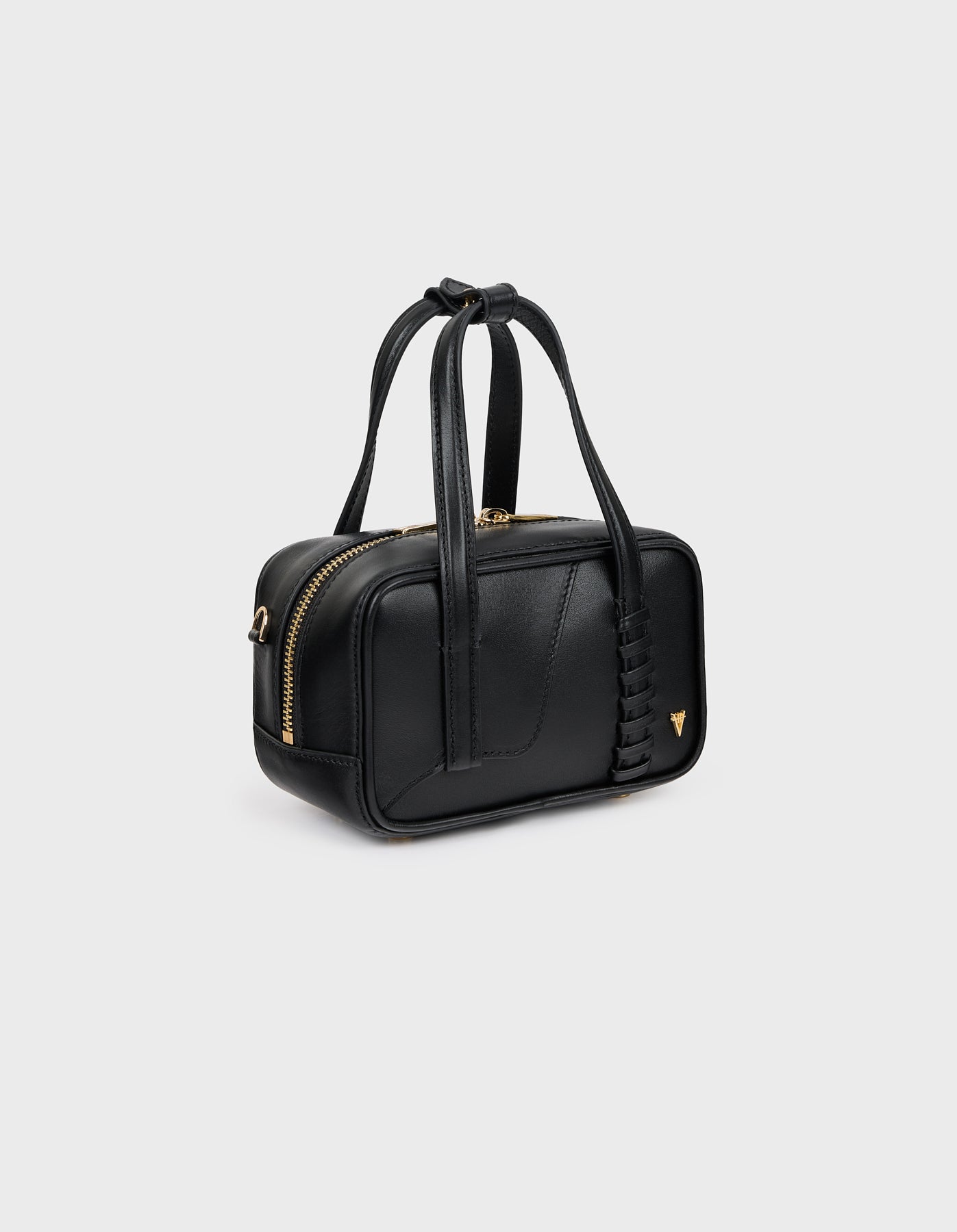 HiVa Atelier | Micro Bowling Bag BLACK | Beautiful and Versatile Leather Accessories
