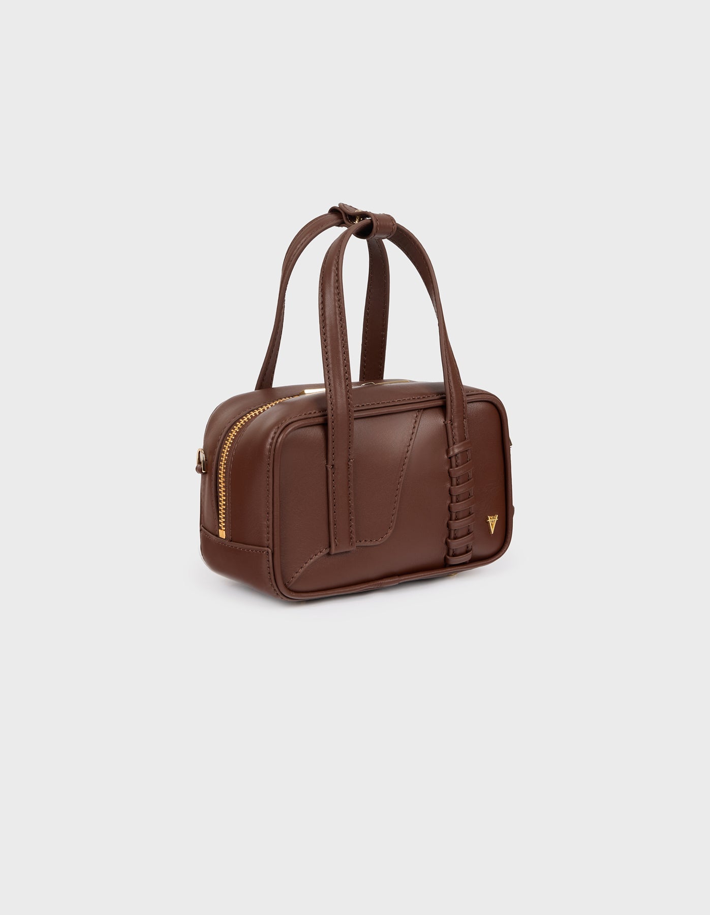 HiVa Atelier | Micro Bowling Bag NUTSHELL | Beautiful and Versatile Leather Accessories