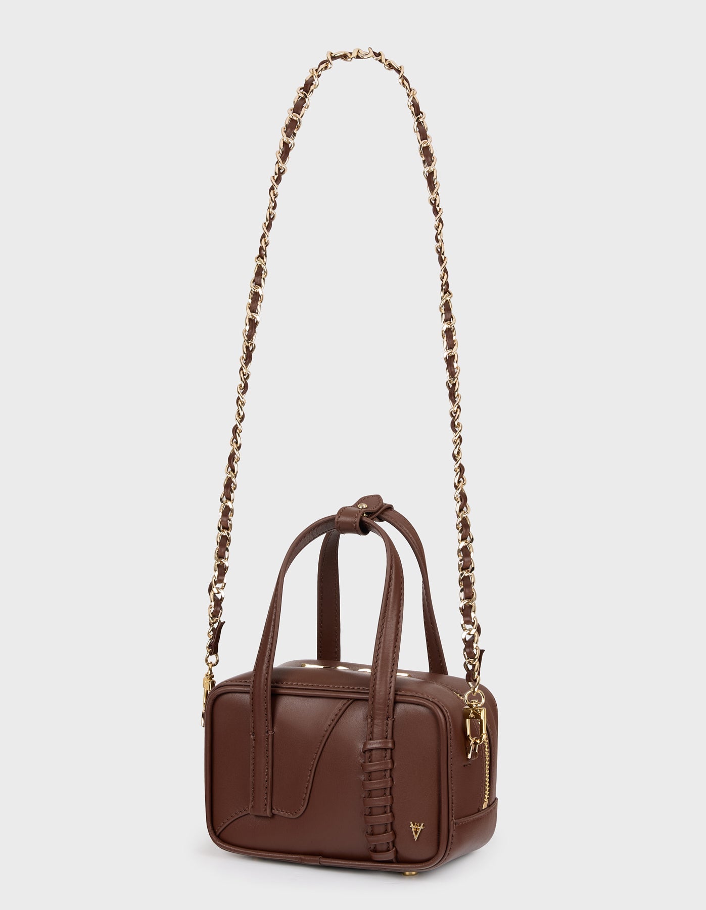 HiVa Atelier | Micro Bowling Bag NUTSHELL | Beautiful and Versatile Leather Accessories