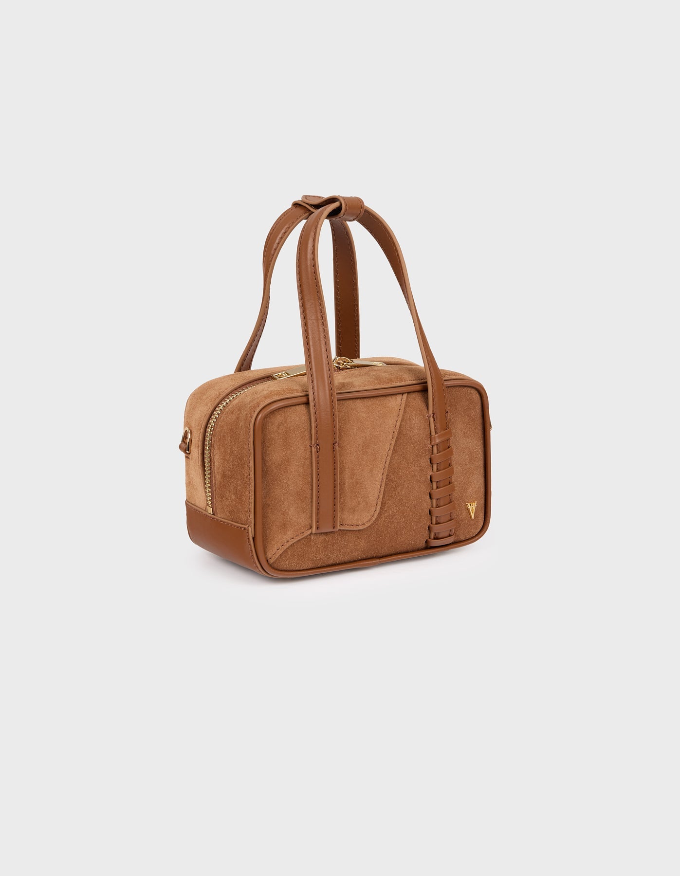 HiVa Atelier | Micro Bowling Bag WOOD SUEDE | Her Tarza Uygun Deri Aksesuarlar