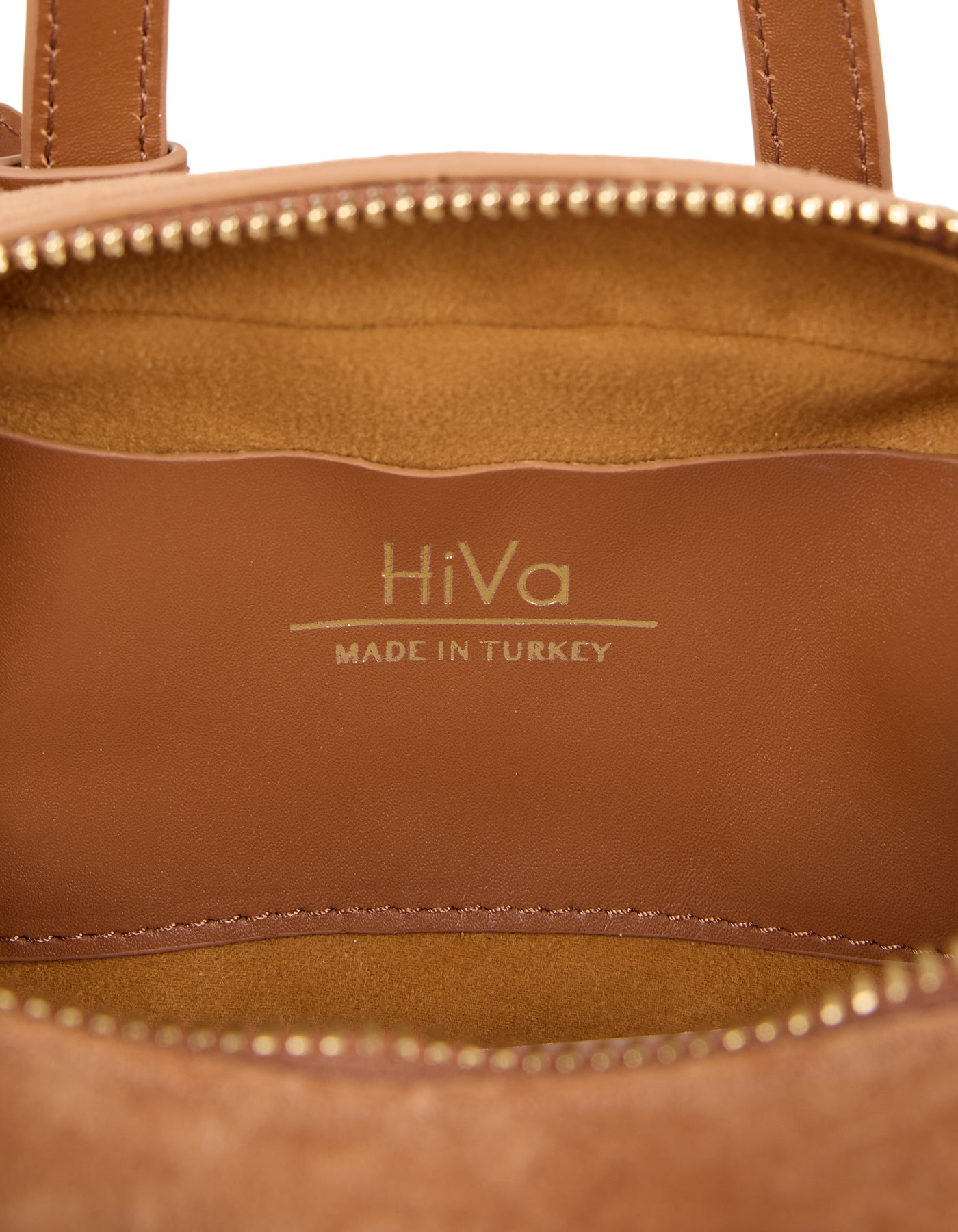 HiVa Atelier | Micro Bowling Bag WOOD SUEDE | Beautiful and Versatile Leather Accessories