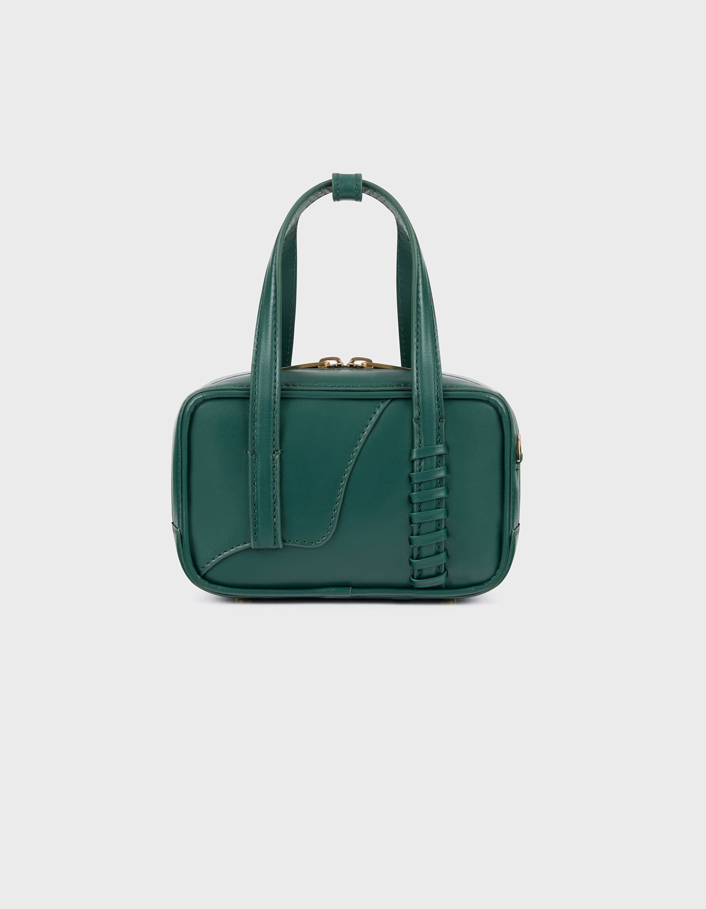 HiVa Atelier | Micro Bowling Bag DEEP EMERALD | Beautiful and Versatile Leather Accessories
