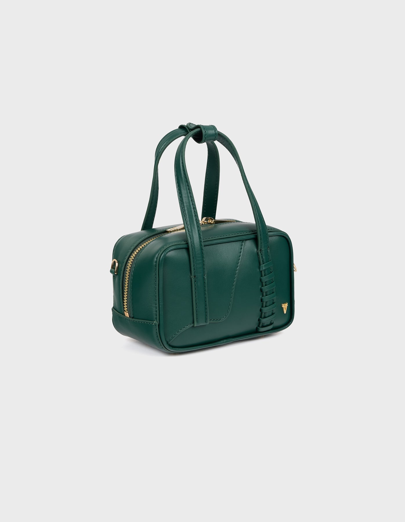 HiVa Atelier | Micro Bowling Bag DEEP EMERALD | Beautiful and Versatile Leather Accessories