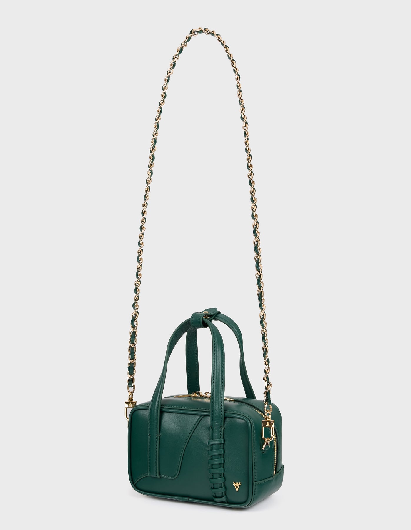 HiVa Atelier | Micro Bowling Bag DEEP EMERALD | Beautiful and Versatile Leather Accessories