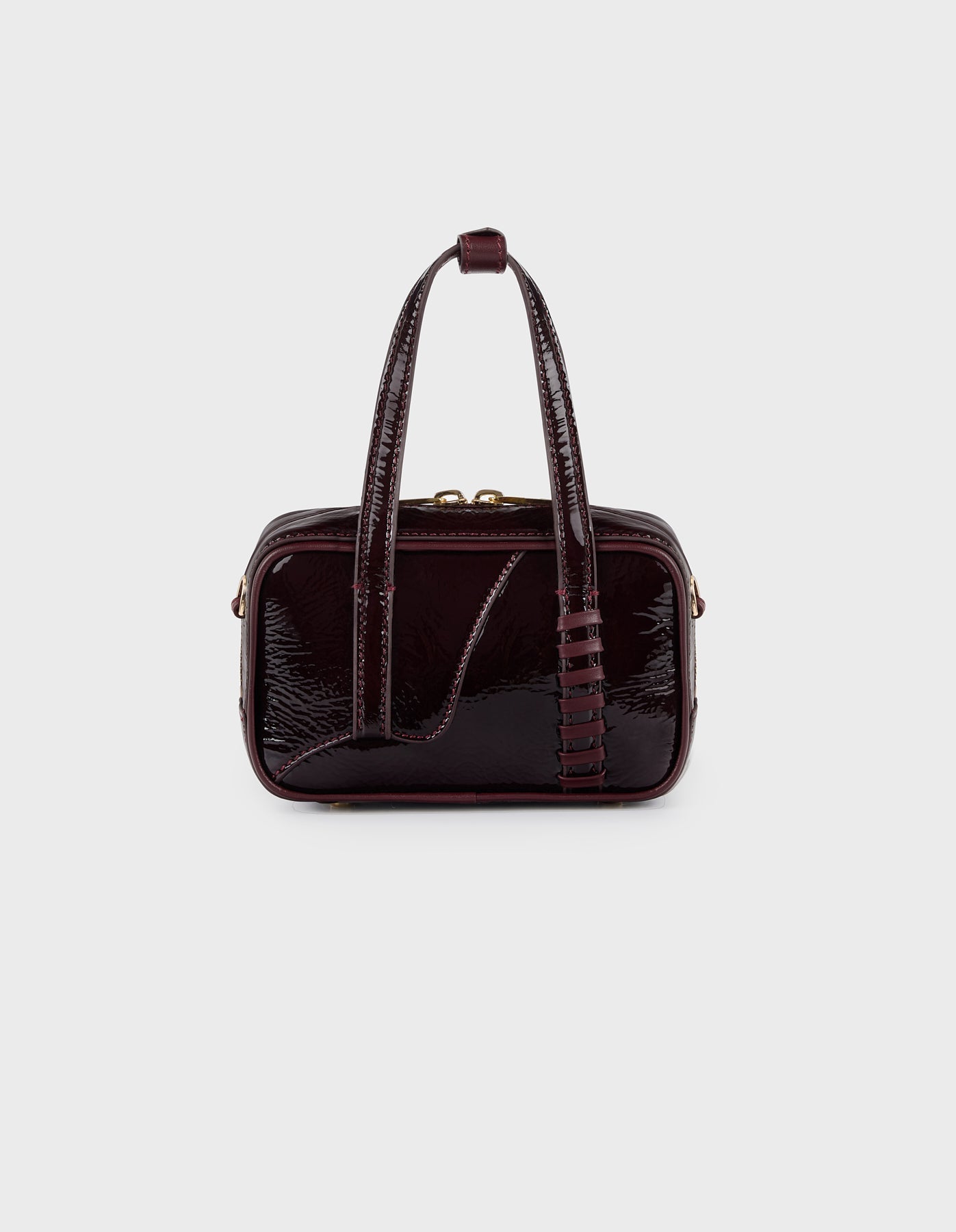 HiVa Atelier | Micro Bowling Bag RASPBERRY | Her Tarza Uygun Deri Aksesuarlar