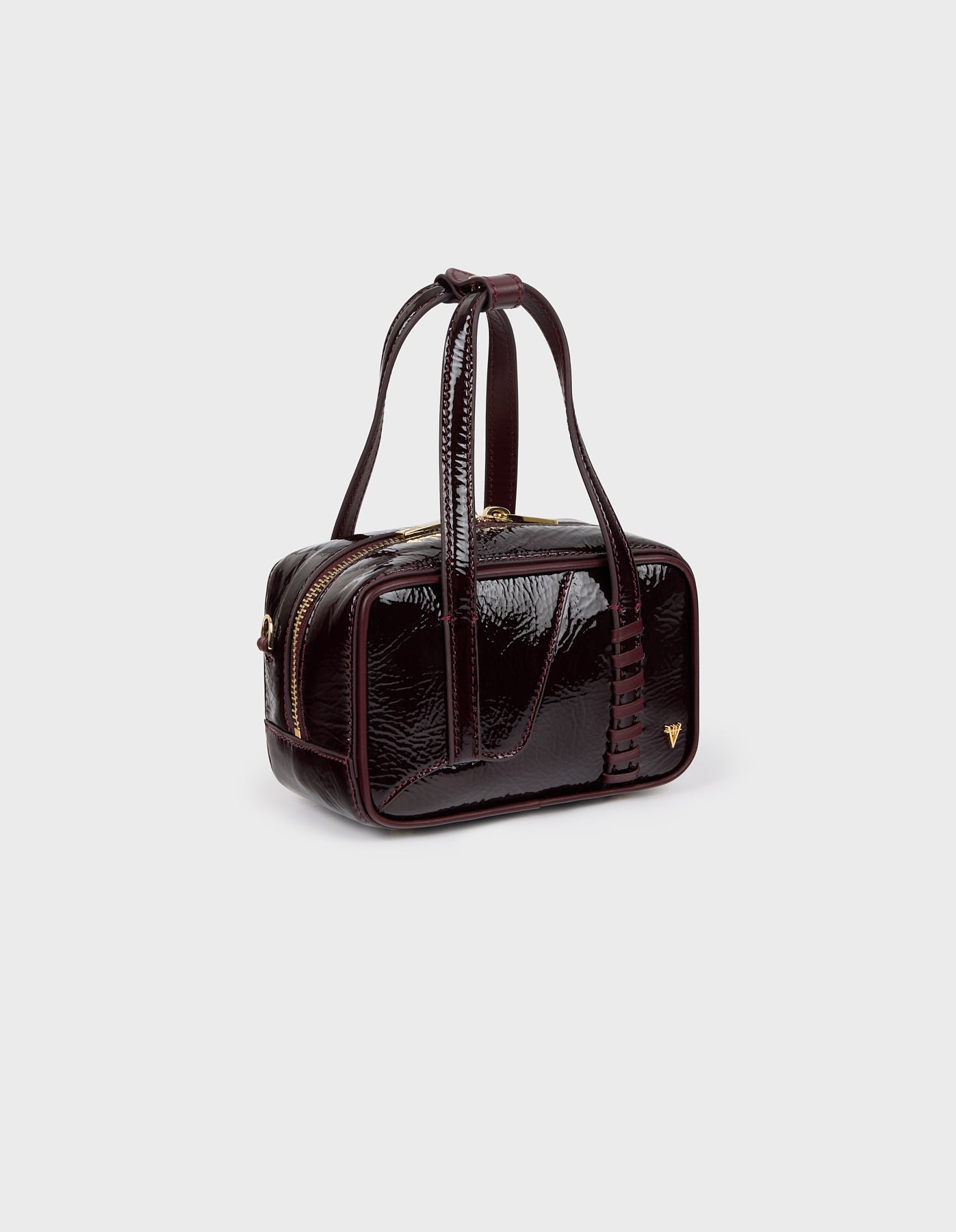 HiVa Atelier | Micro Bowling Bag RASPBERRY | Her Tarza Uygun Deri Aksesuarlar