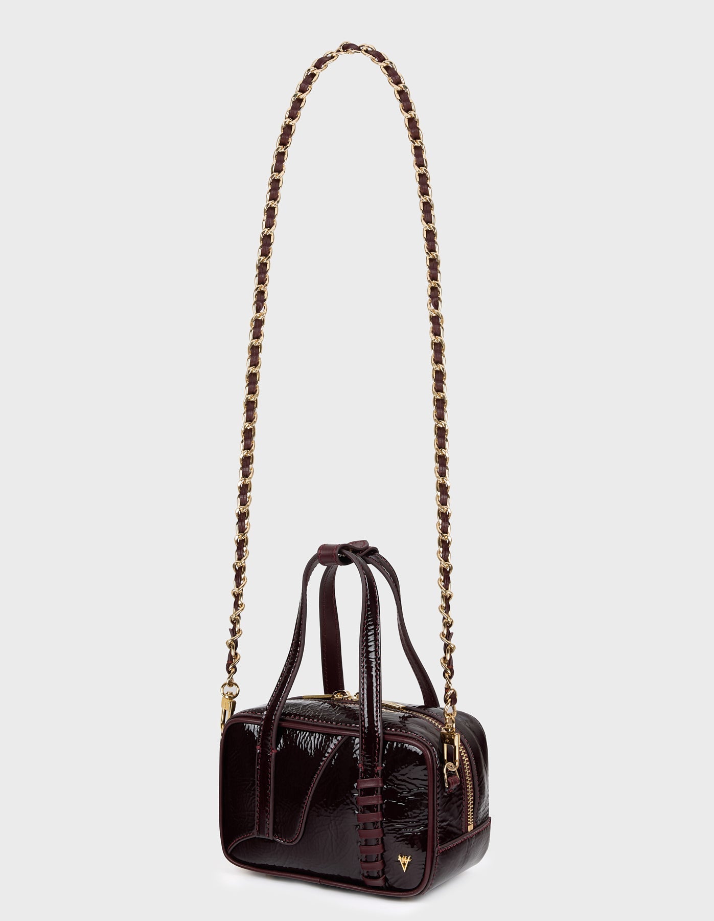 HiVa Atelier | Micro Bowling Bag RASPBERRY | Her Tarza Uygun Deri Aksesuarlar