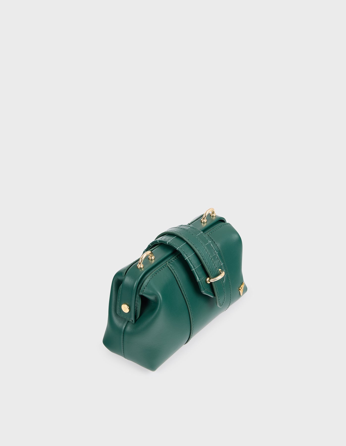 HiVa Atelier | Mini Nubes Doctor Bag DEEP EMERALD | Beautiful and Versatile Leather Accessories