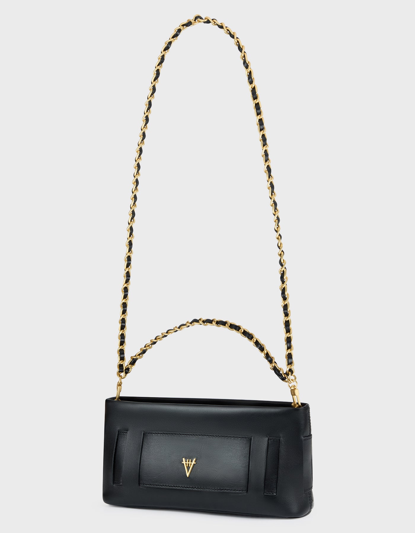 HiVa Atelier | Marise Clutch & Chain Bag BLACK | Beautiful and Versatile Leather Accessories