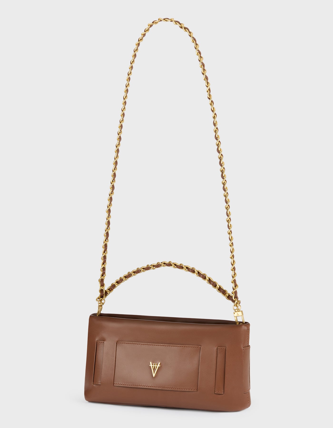HiVa Atelier | Marise Clutch & Chain Bag WOOD | Beautiful and Versatile Leather Accessories