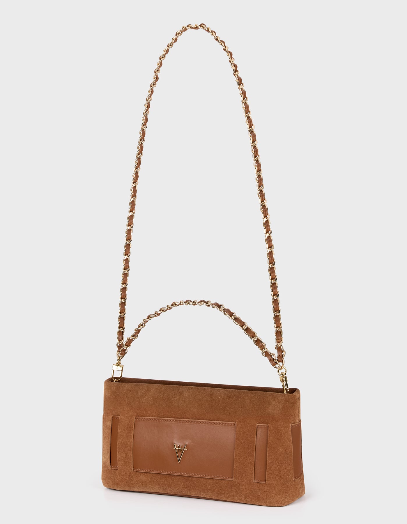 HiVa Atelier | Marise Clutch & Chain Bag WOOD SUEDE | Beautiful and Versatile Leather Accessories