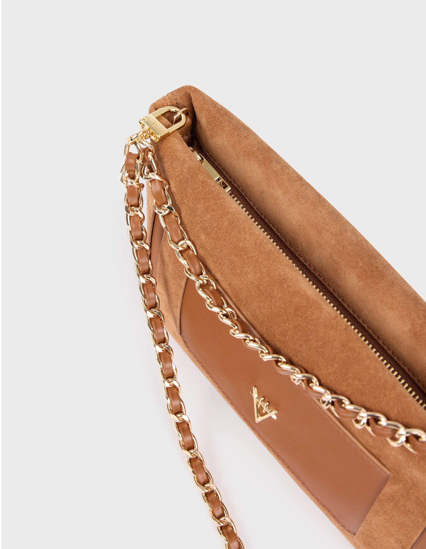 HiVa Atelier | Marise Clutch & Chain Bag WOOD SUEDE | Beautiful and Versatile Leather Accessories