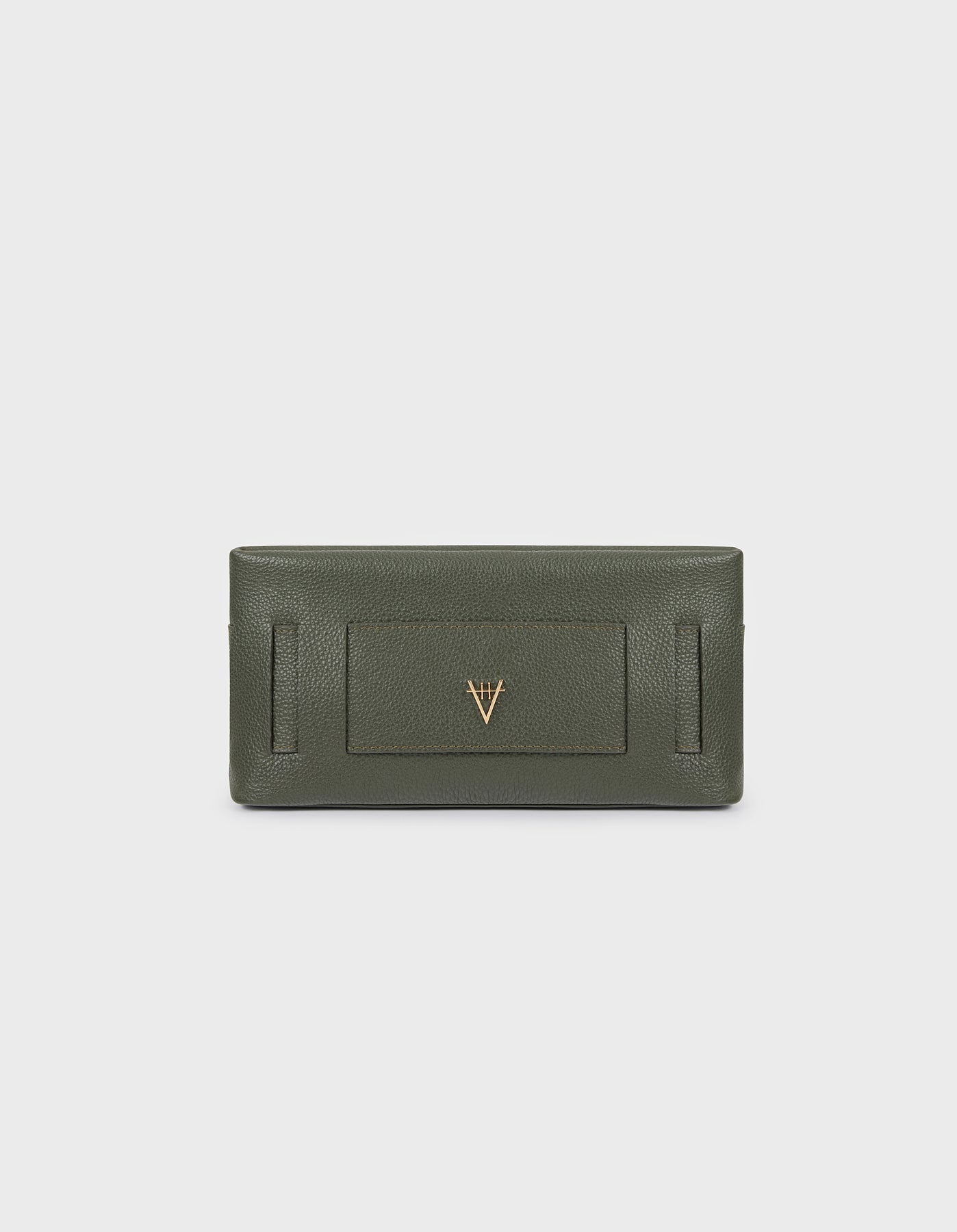 HiVa Atelier | Marise Clutch & Chain Bag KHAKI | Beautiful and Versatile Leather Accessories