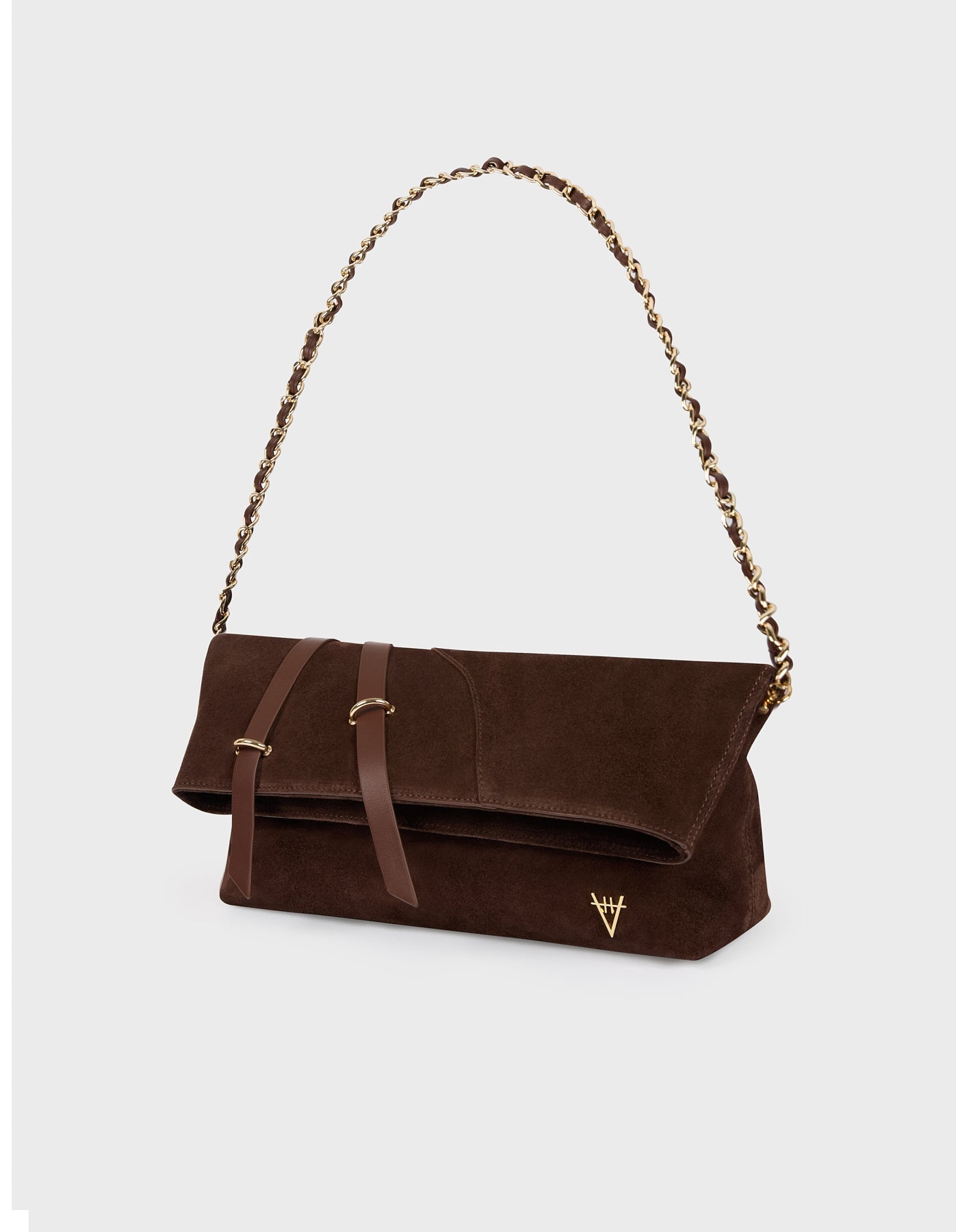 Hiva Atelier | Arlette Clutch & Chain Bag NUTSHELL SUEDE | Her Tarza Uygun Deri Aksesuarlar
