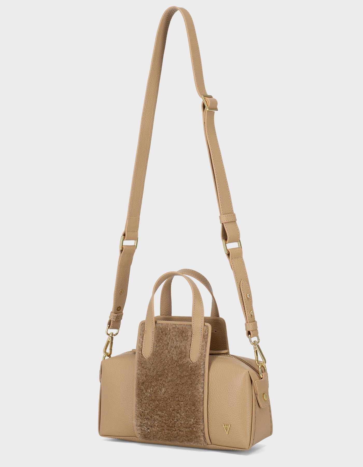 Hiva Atelier | Onsra Cylinder Crossbody Bag BISCUIT | Beautiful and Versatile Leather Accessories