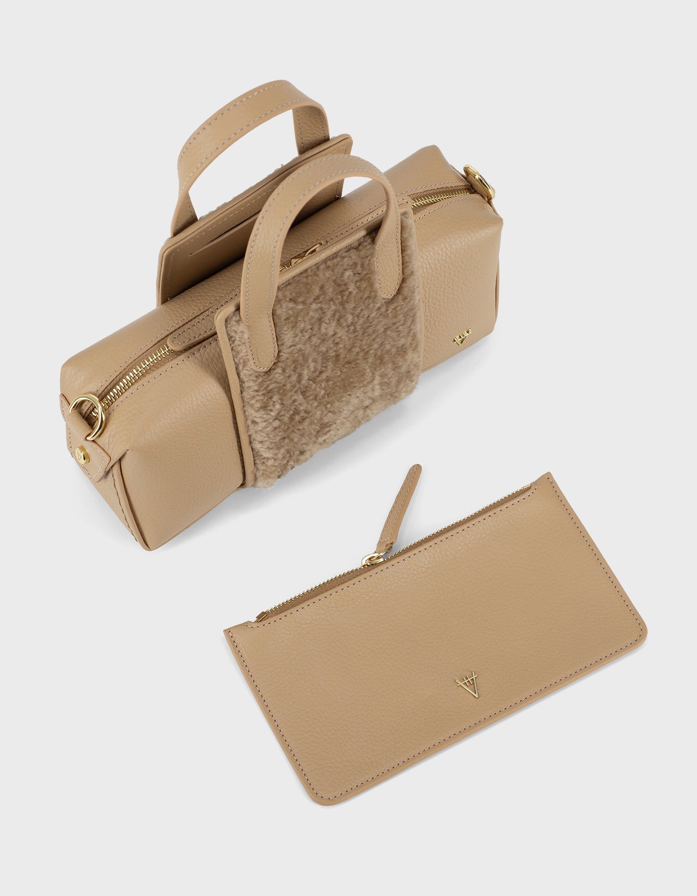 Hiva Atelier | Onsra Cylinder Crossbody Bag BISCUIT | Beautiful and Versatile Leather Accessories