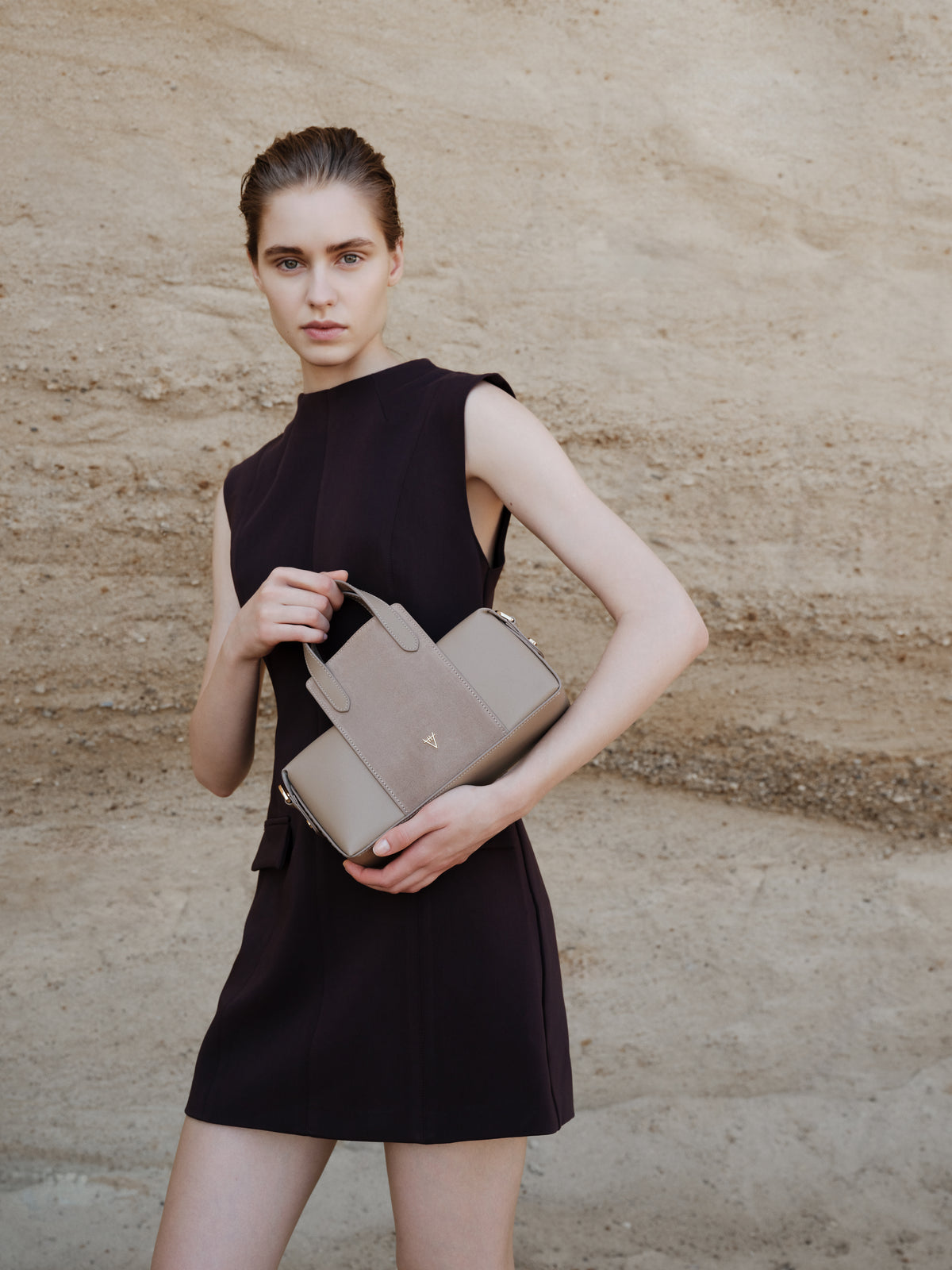 HiVa Atelier | Onsra Cylinder Crossbody Bag | Beautiful and Versatile Leather Accessories