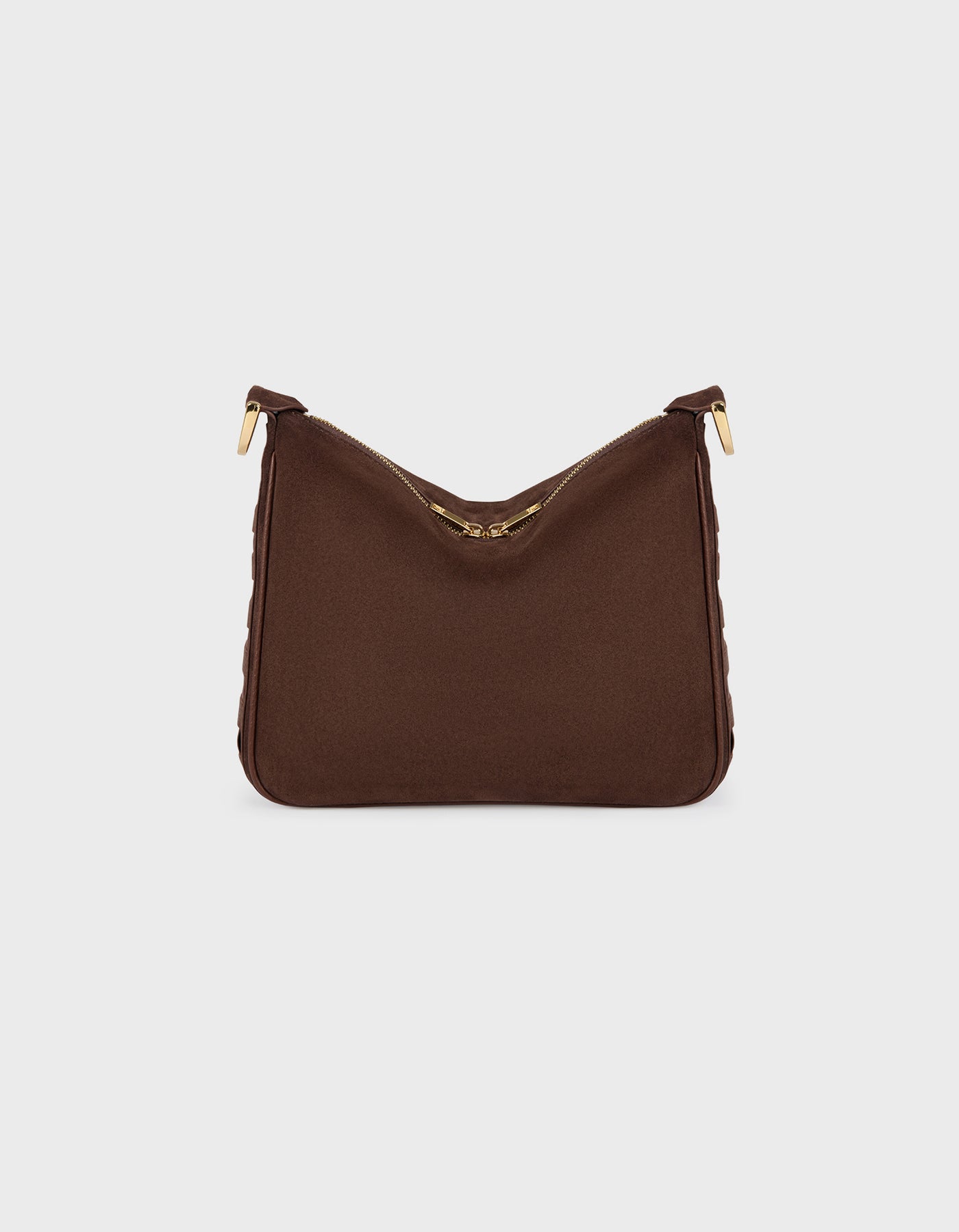 HiVa Atelier | Woven Detail Mini Hobo Bag Nutshell Suede | Beautiful and Versatile Leather Accessories