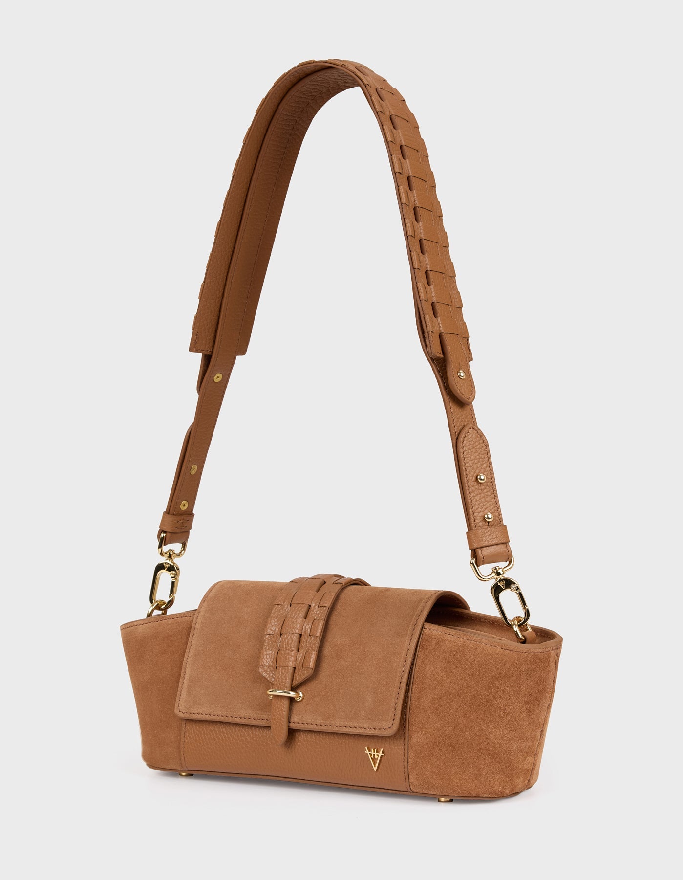 HiVa Atelier | Navis Shoulder Bag WOOD SUEDE | Her Tarza Uygun Deri Aksesuarlar