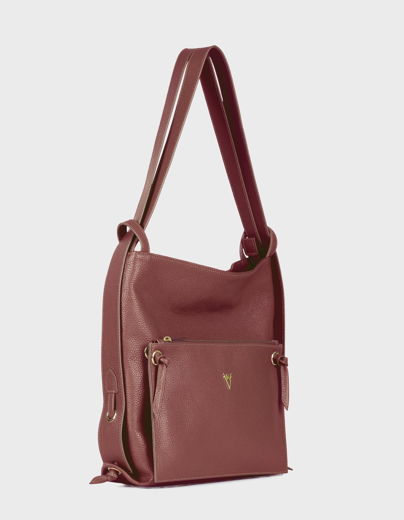 HiVa Atelier | Liber Backpack & Shoulder Bag NUTSHELL | Beautiful and Versatile Leather Accessories