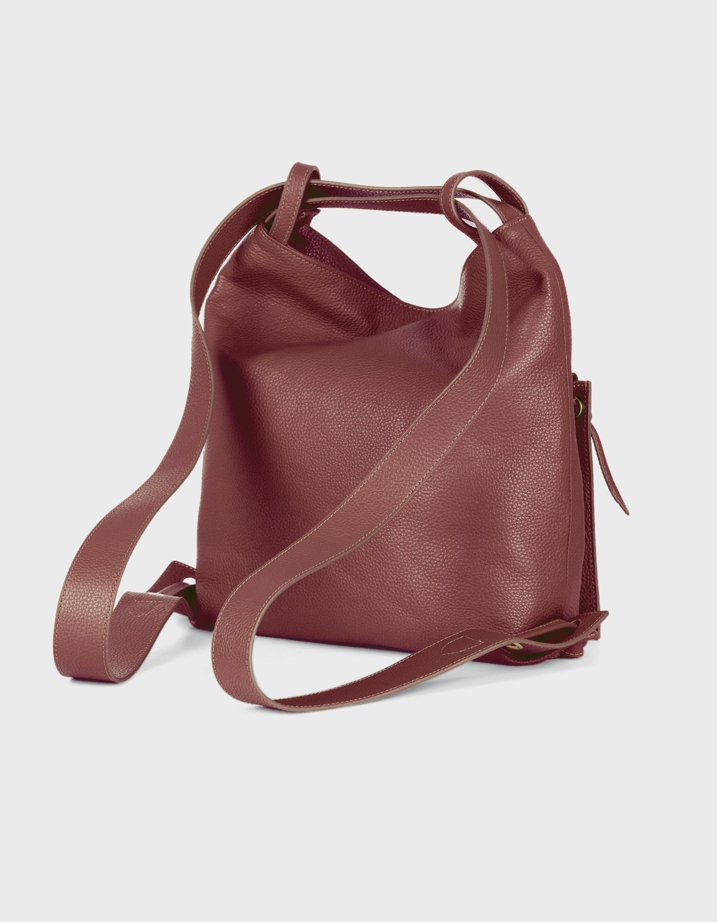 HiVa Atelier | Liber Backpack & Shoulder Bag NUTSHELL | Beautiful and Versatile Leather Accessories